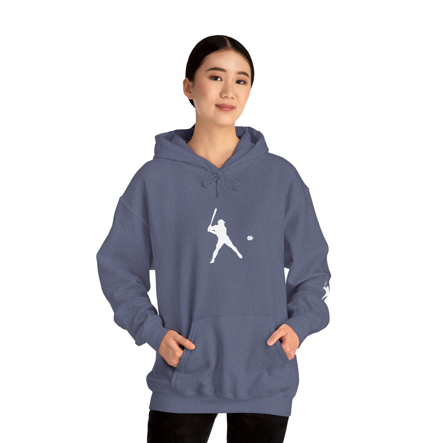 Sporty Unisex Baseball Hooded Sweatshirt, Casual Hoodie for Athletes, Perfect for Gifts, Comfy Streetwear, Ideal for Sports Events, Personal Use