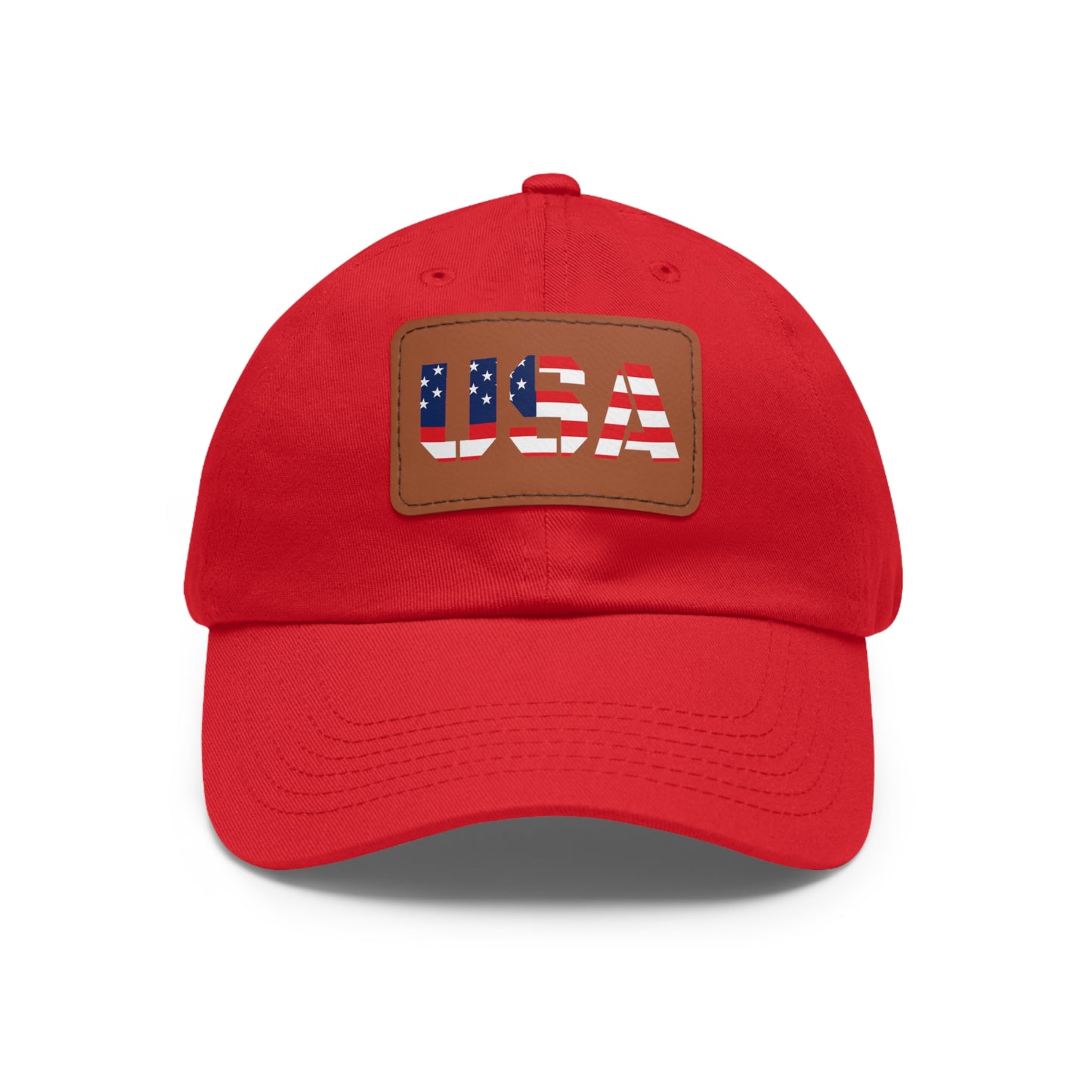 Dad Hat with USA Leather Patch