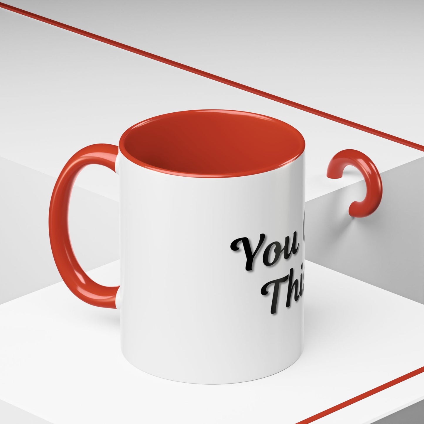 Inspirational Accent Coffee Mug - "You Got This!" - Perfect for Motivation & Gifts