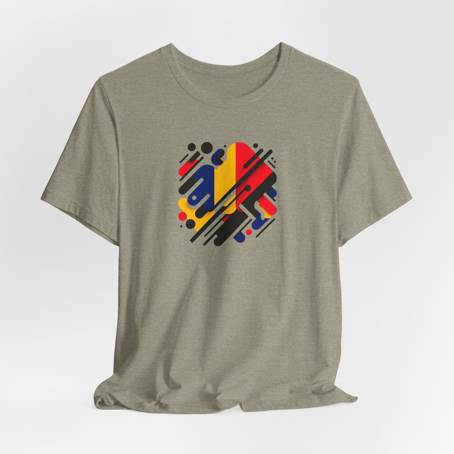 Artistic Heart Unisex Jersey Tee - Vibrant Graphic Tee, Casual Wear, Gift for Art Lovers, Birthday Surprise, Everyday Comfort