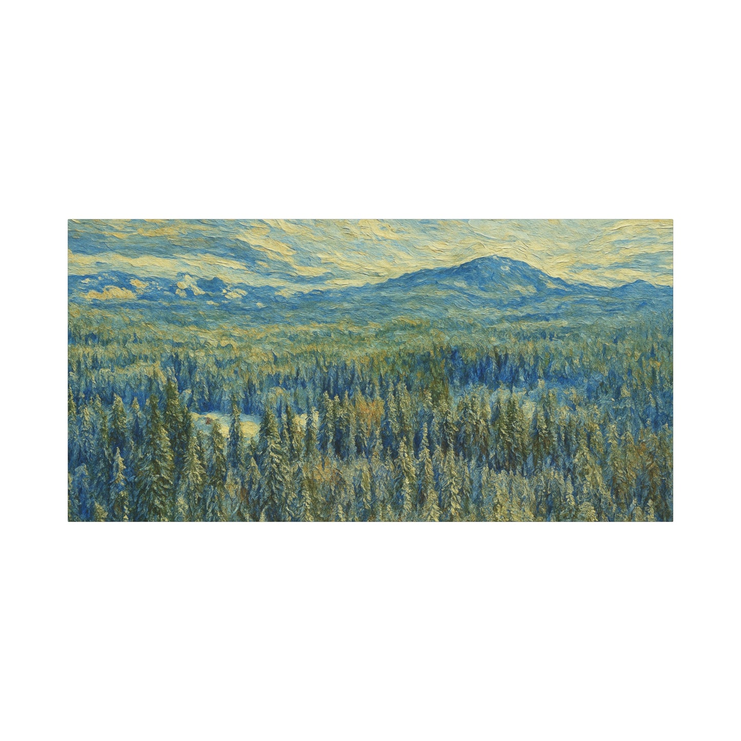 Scenic Landscape Canvas Print, Rustic Home Decor, Wall Art for Nature Lovers, Gift for Art Enthusiasts, Serene Forest Artwork
