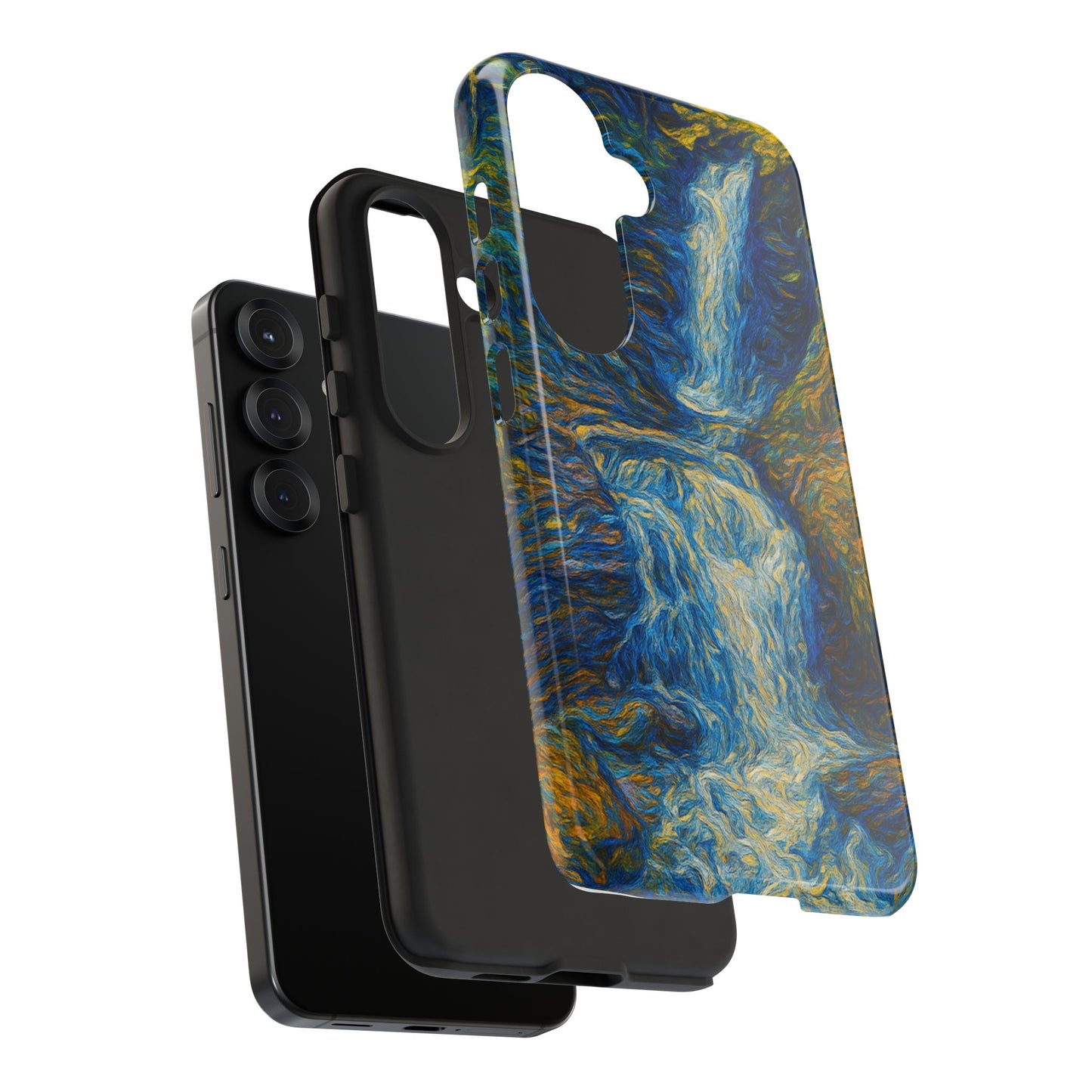 Artistic Phone Case - Waterfall Design, Unique Gift, Phone Accessory, Nature Lover, Original Artwork
