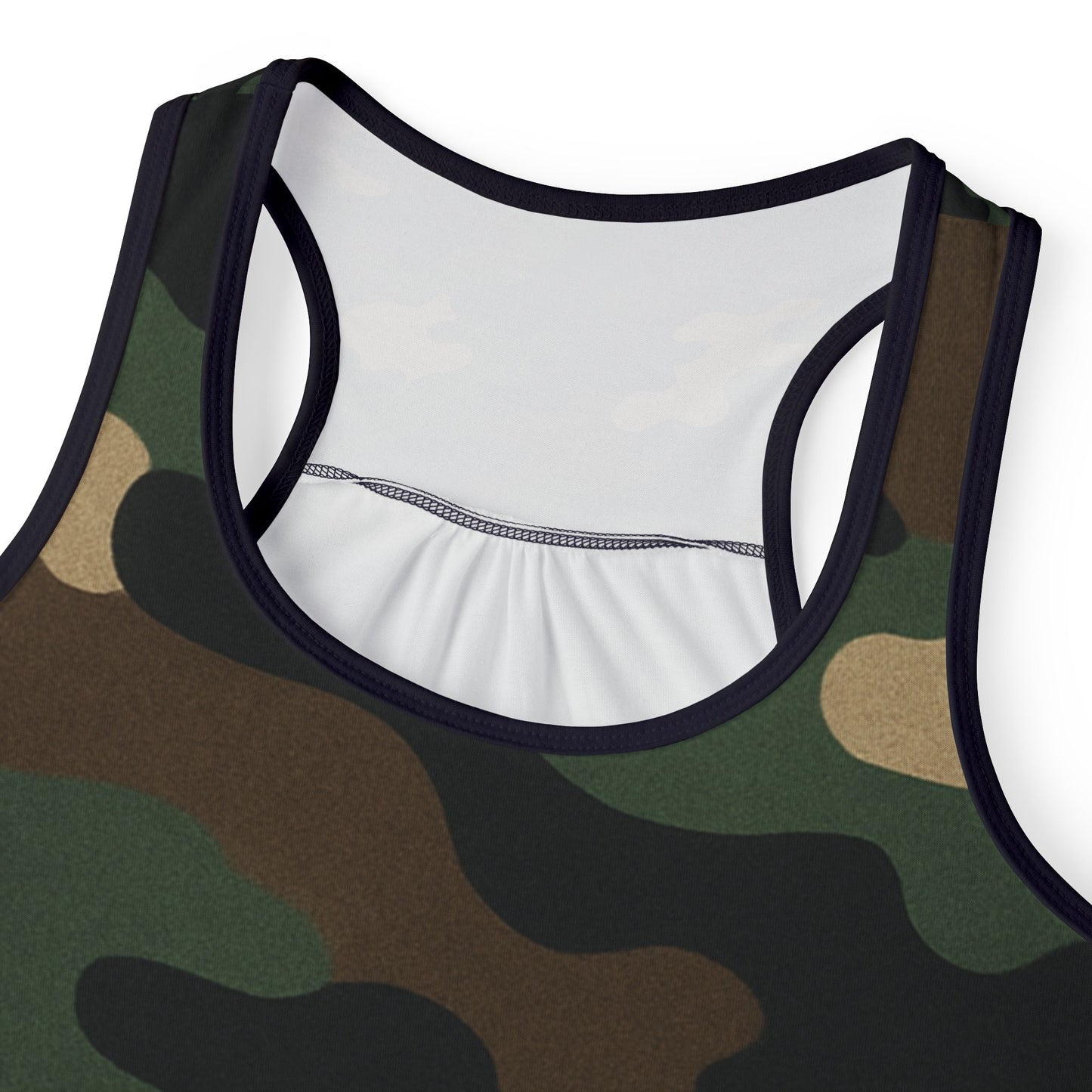 Camo Women's Tank Top, Stylish Fitness Wear, Summer Outfit, Outdoor Activities, Casual Tank for Women, Gift for Her