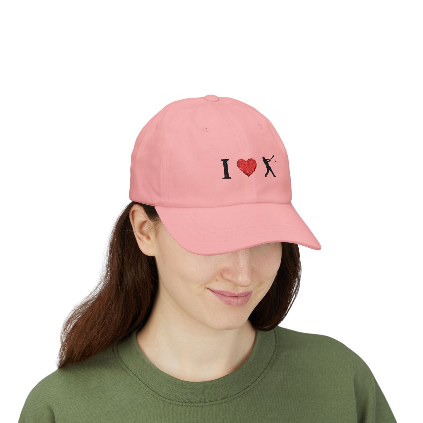 I Love Baseball Dad Cap, Sporty Hat for Dads, Baseball Lover Gift, Father's Day Gift, Casual Everyday Wear