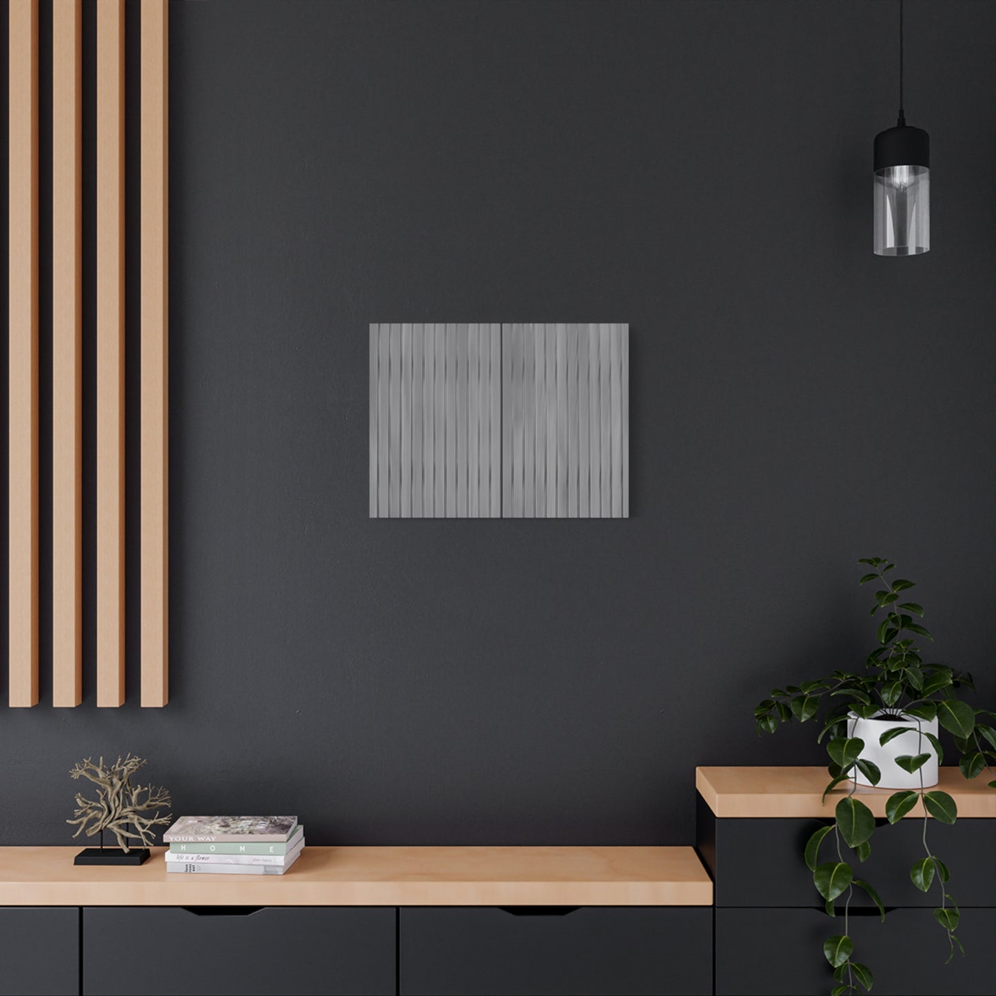 Modern Striped Canvas Art - 1.25" Stretched Wall Decor