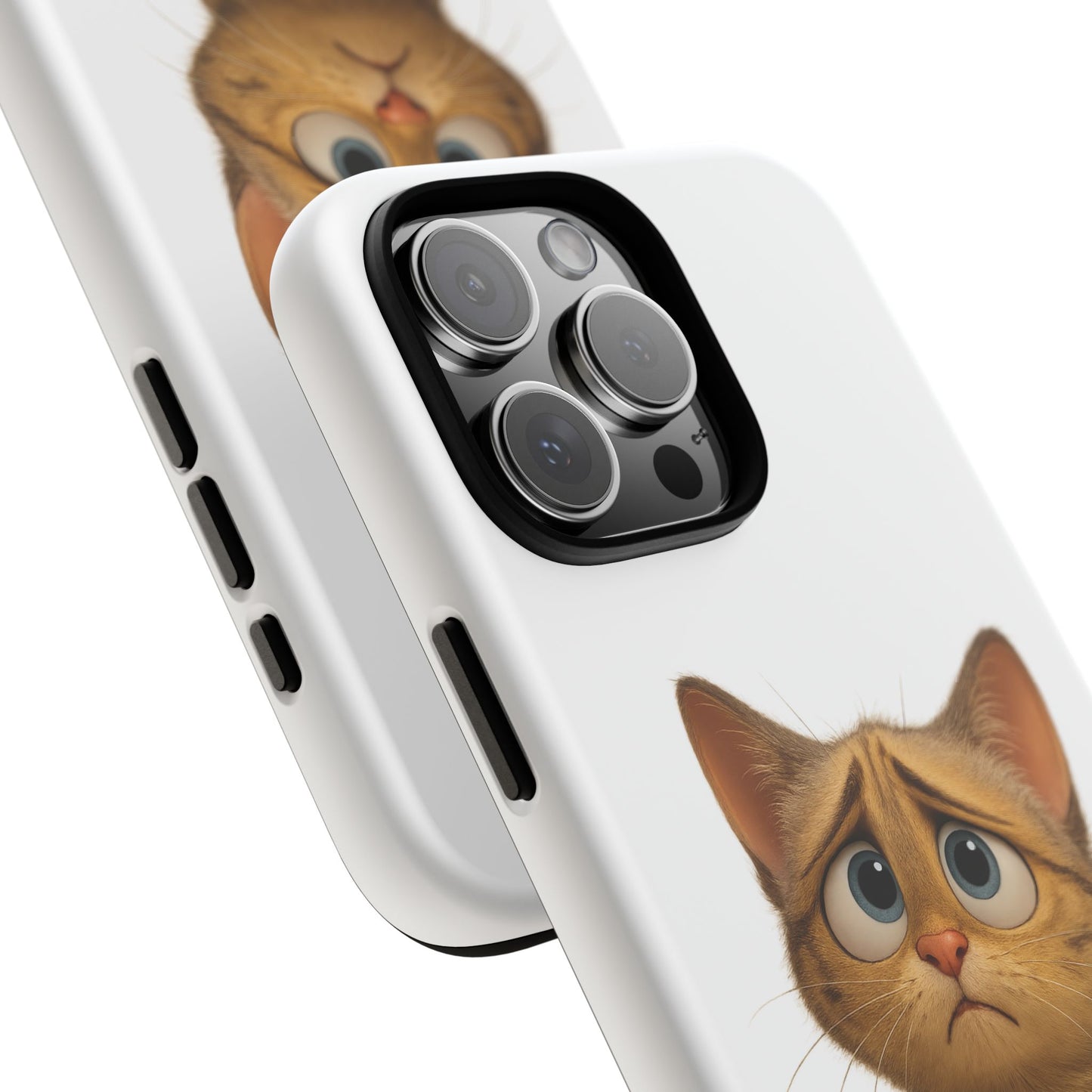 Cute Cat Phone Case, Funny Kitty Case, Animal Lover Gift, Cat Lover Accessory, Unique Cat Design Case, Pet Mom Gift