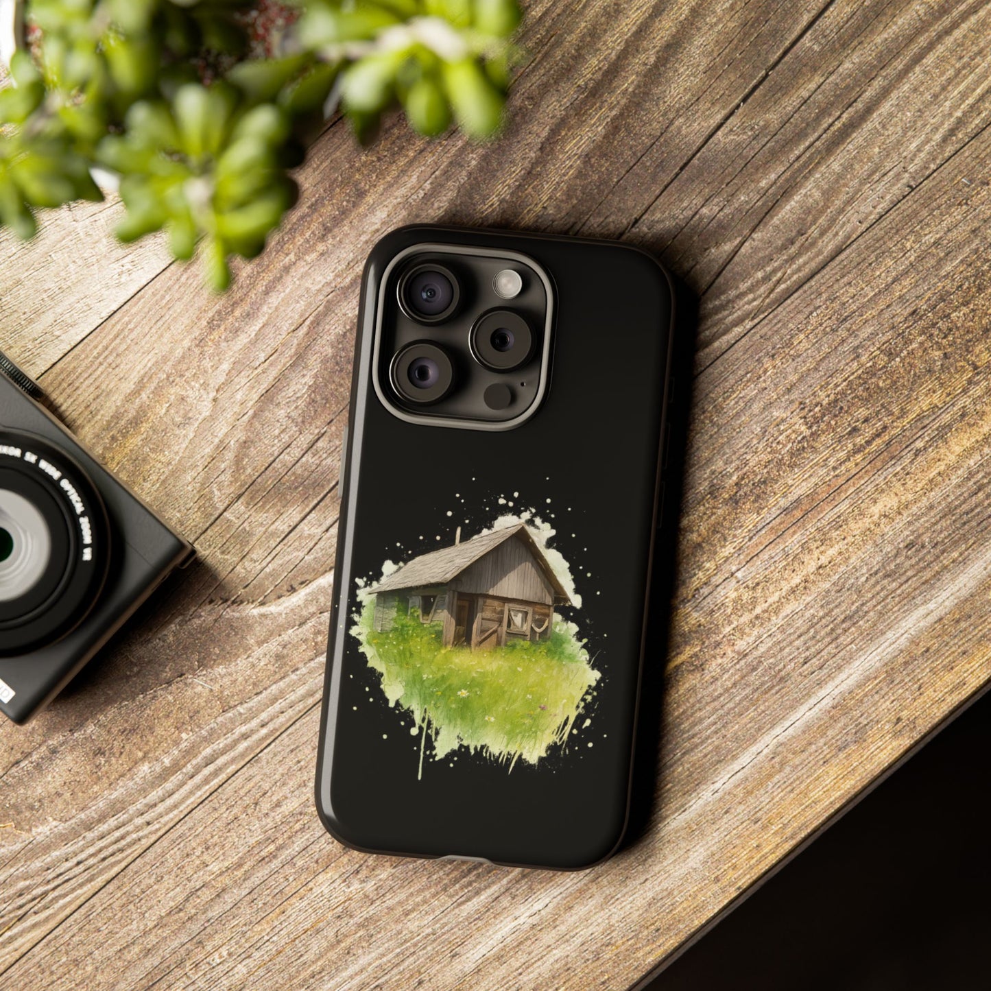 Rustic Farmhouse Phone Case, Cute Cottage Design, Tough Cases for Nature Lovers, Eco-Friendly Gift, Customizable Tech Accessories