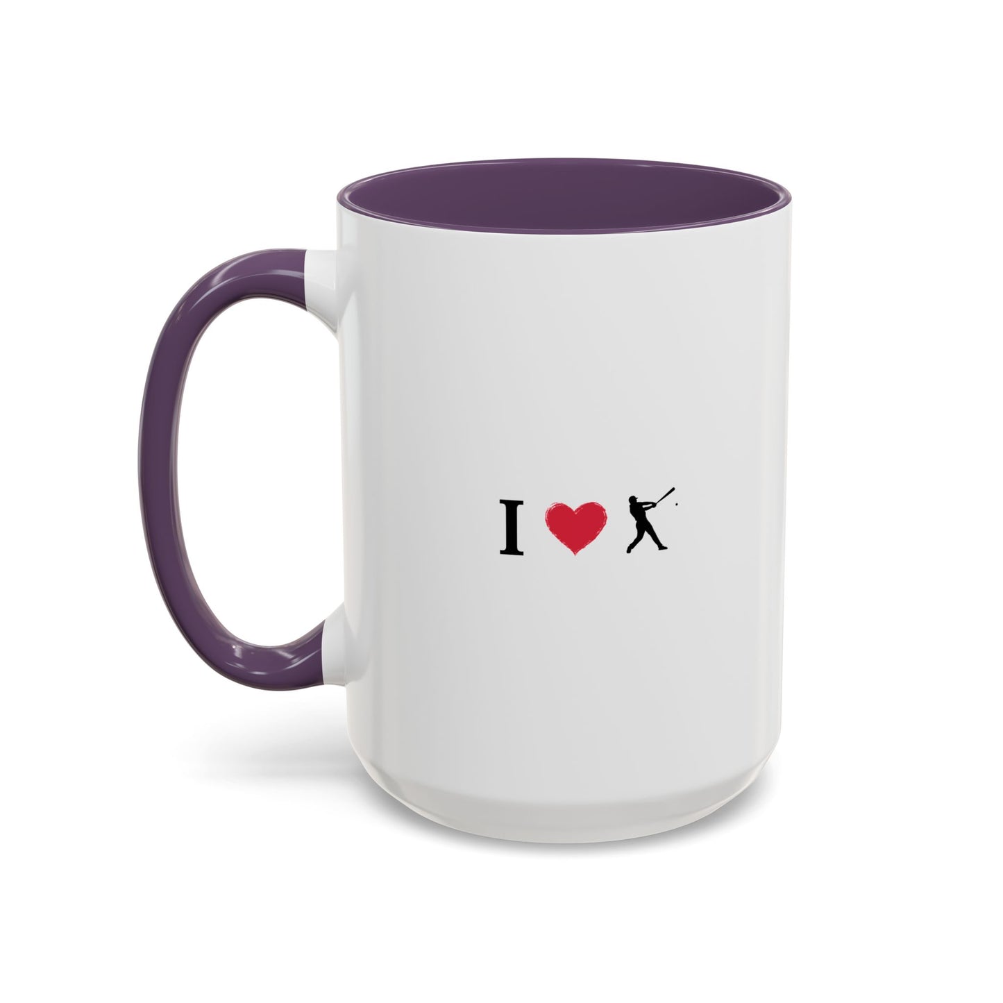 Baseball Love Accent Coffee Mug – Perfect Gift for Sports Fans, Home or Office Use, Great for Birthdays, Anniversaries, and Holidays