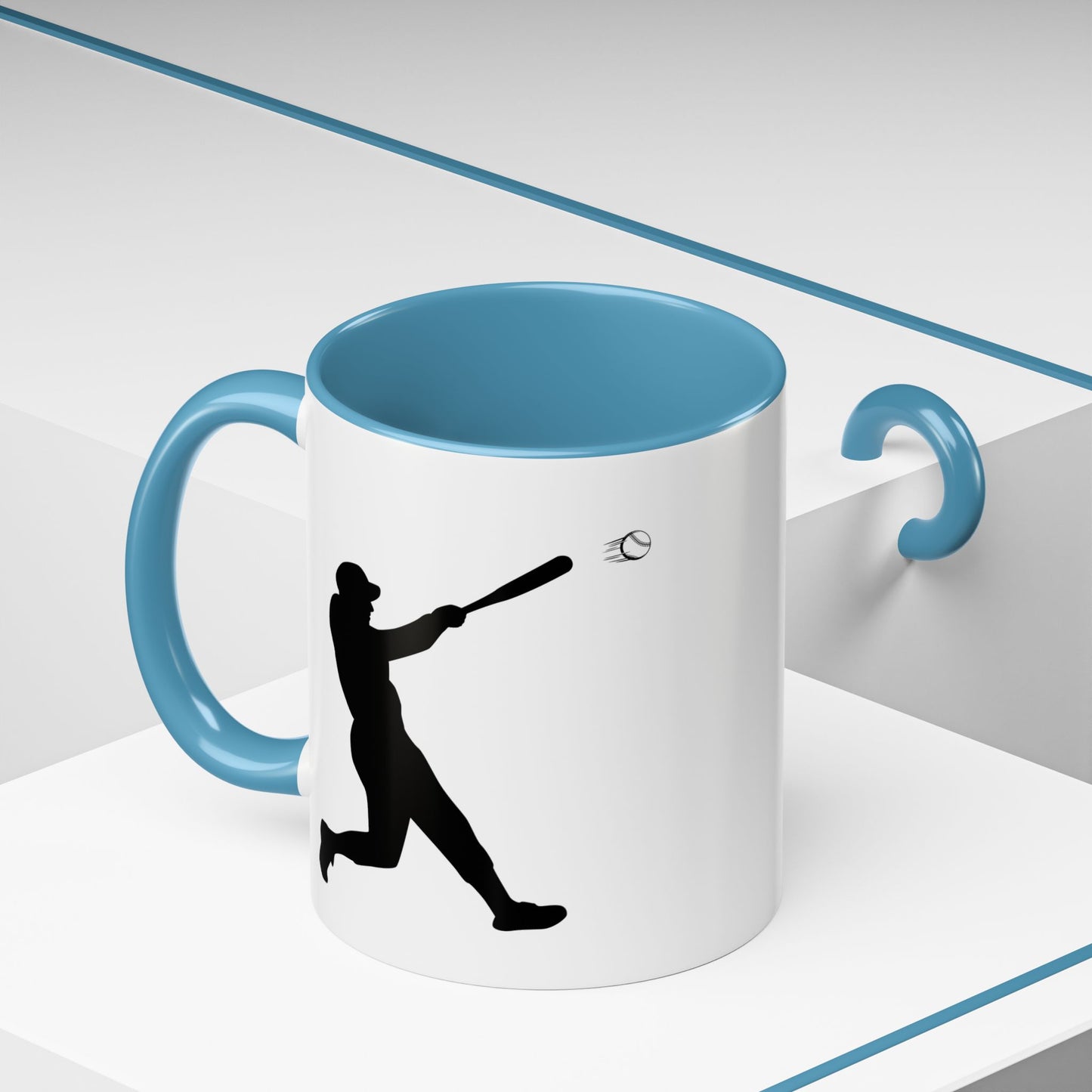 Baseball Player Accent Coffee Mug, Sports Gift, Baseball Lover Mug, Unique Coffee Cup, Personalized Sports Mug