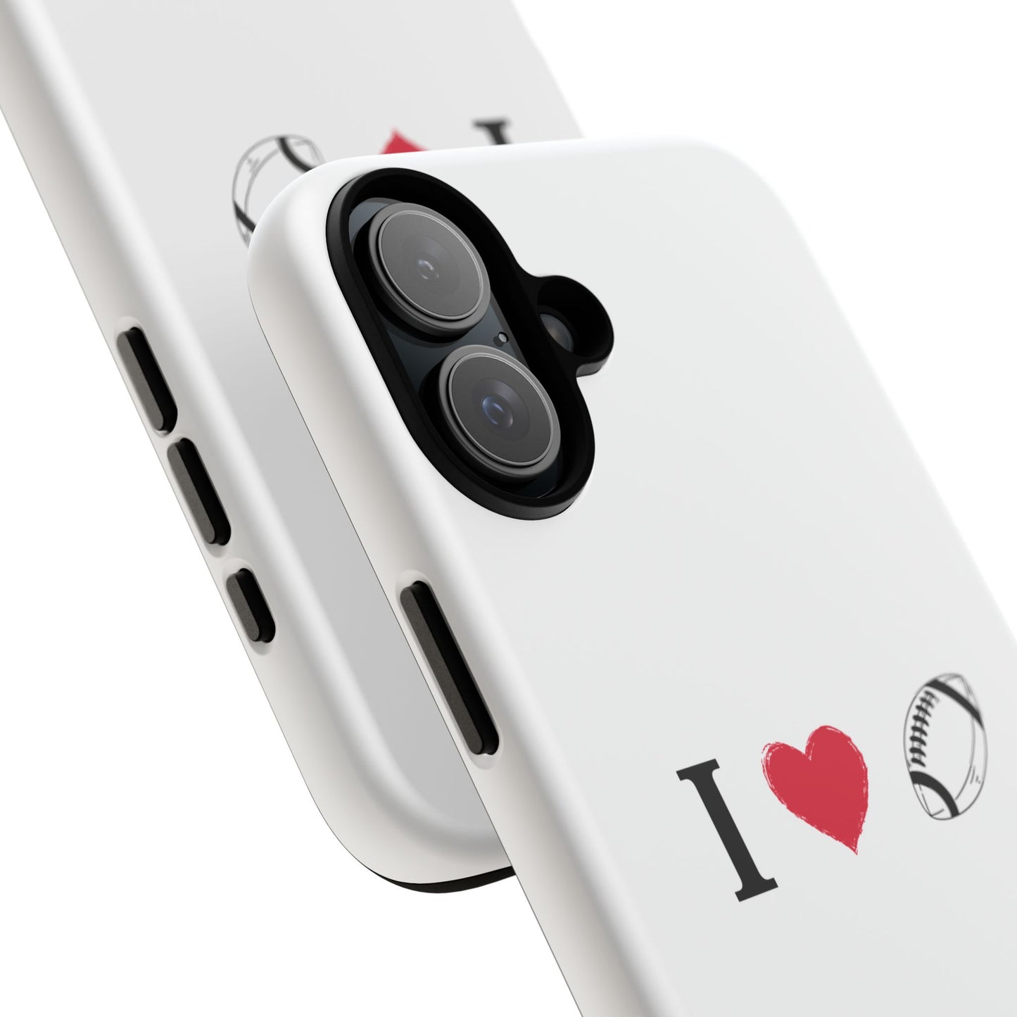 Football Love Phone Case - Tough Cases, Unique Sports Lover Gift, Personalized Cellphone Cover, Birthday Present, Sports Equipment