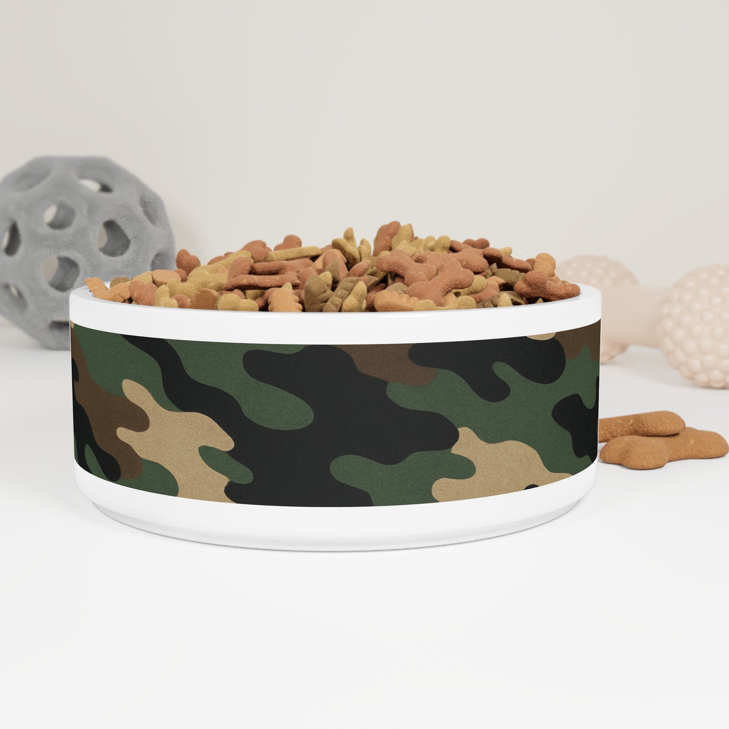 Camouflage Pet Bowl, Custom Pet Dish, Dog Bowl, Cat Bowl, Military Style Pet Dish, Unique Pet Accessories