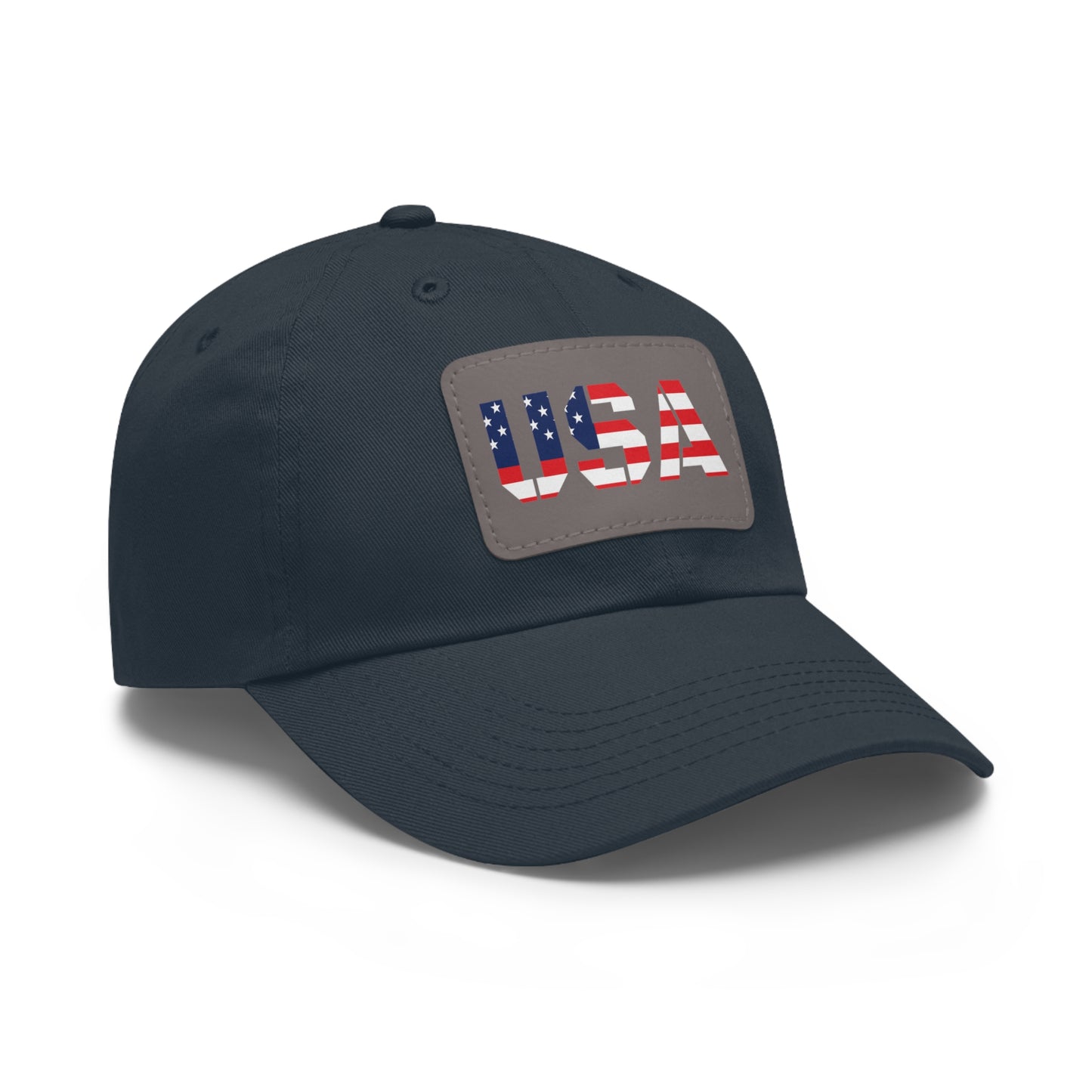 Dad Hat with USA Leather Patch
