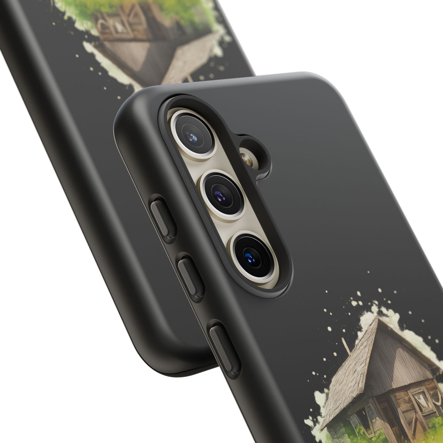 Rustic Farmhouse Phone Case, Cute Cottage Design, Tough Cases for Nature Lovers, Eco-Friendly Gift, Customizable Tech Accessories