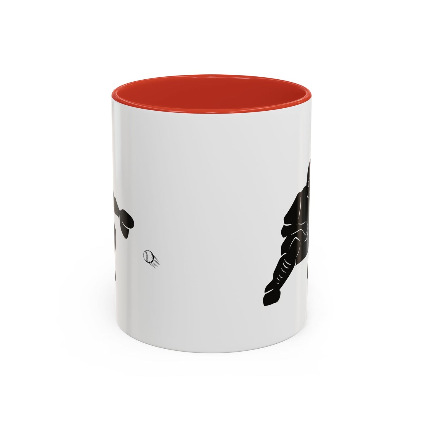 Baseball Catcher Coffee Mug, Sports Gift for Coaches, Black Accent Mug for Fans, Perfect for Birthdays & Celebrations, Unique Cup