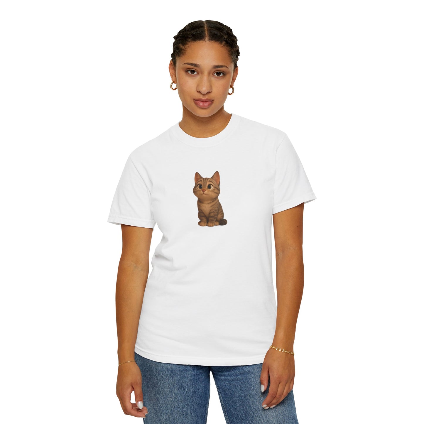 Cute Cat Graphic T-Shirt, Casual Wear, Cat Lover Gift, Everyday Tee, Animal Lover Apparel, Perfect for Birthdays & Holidays