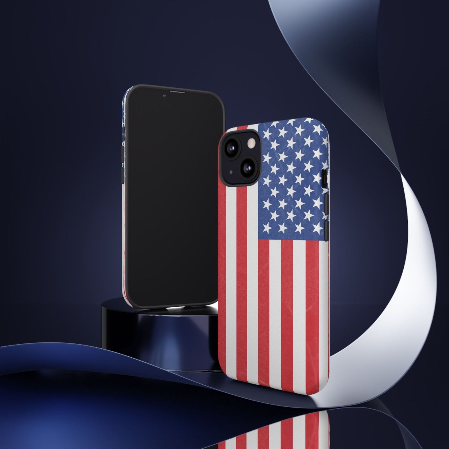 Patriotic Phone Case - Tough Cases for Veterans, USA Lovers, Independence Day, Memorial Day, Flag Design