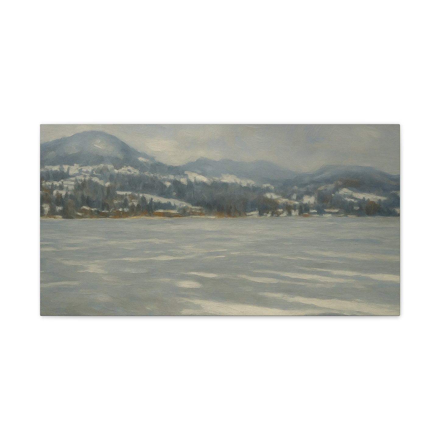 Serene Winter Landscape Canvas