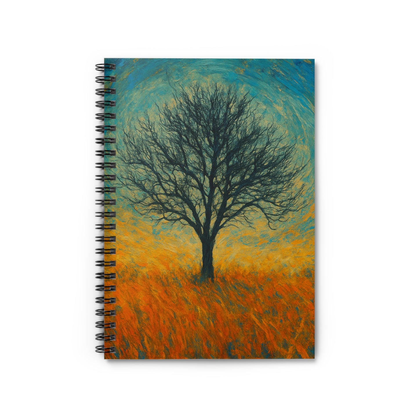 Artistic Tree Spiral Notebook - Ruled Pages, Nature Lover Gift, Journal for Notes, School Supplies, Unique Stationery - product image