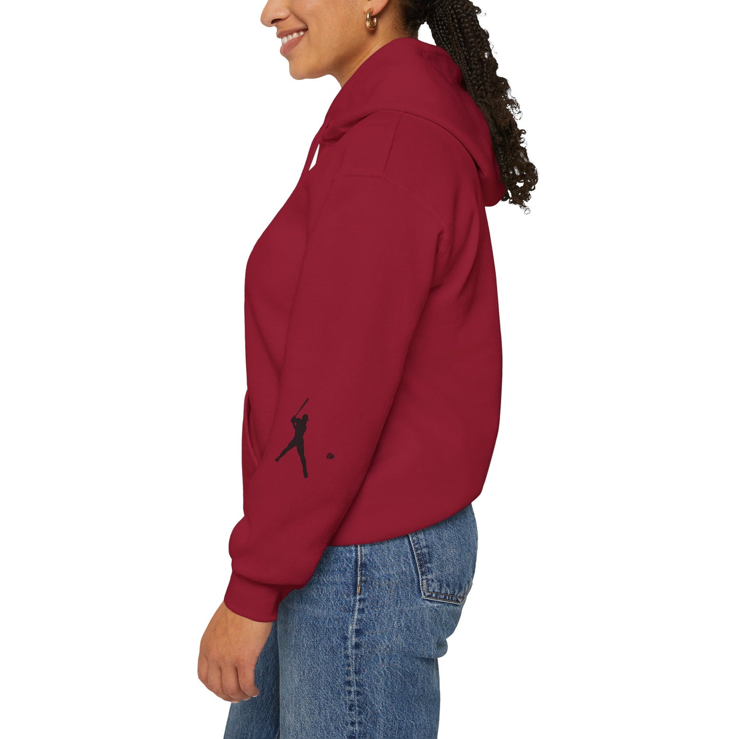 Baseball Themed Unisex Hoodie, Streetwear, Sports Fan Sweatshirt, Gift for Athletes, Casual Wear, Fall Fashion
