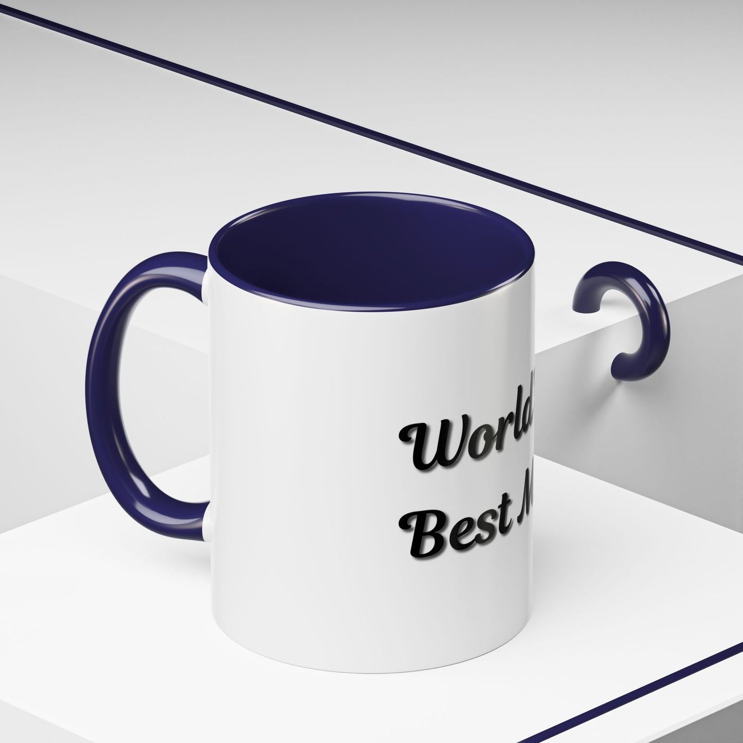 World's Best Mom Accent Coffee Mug - 11oz & 15oz - Perfect Gift for Mother's Day