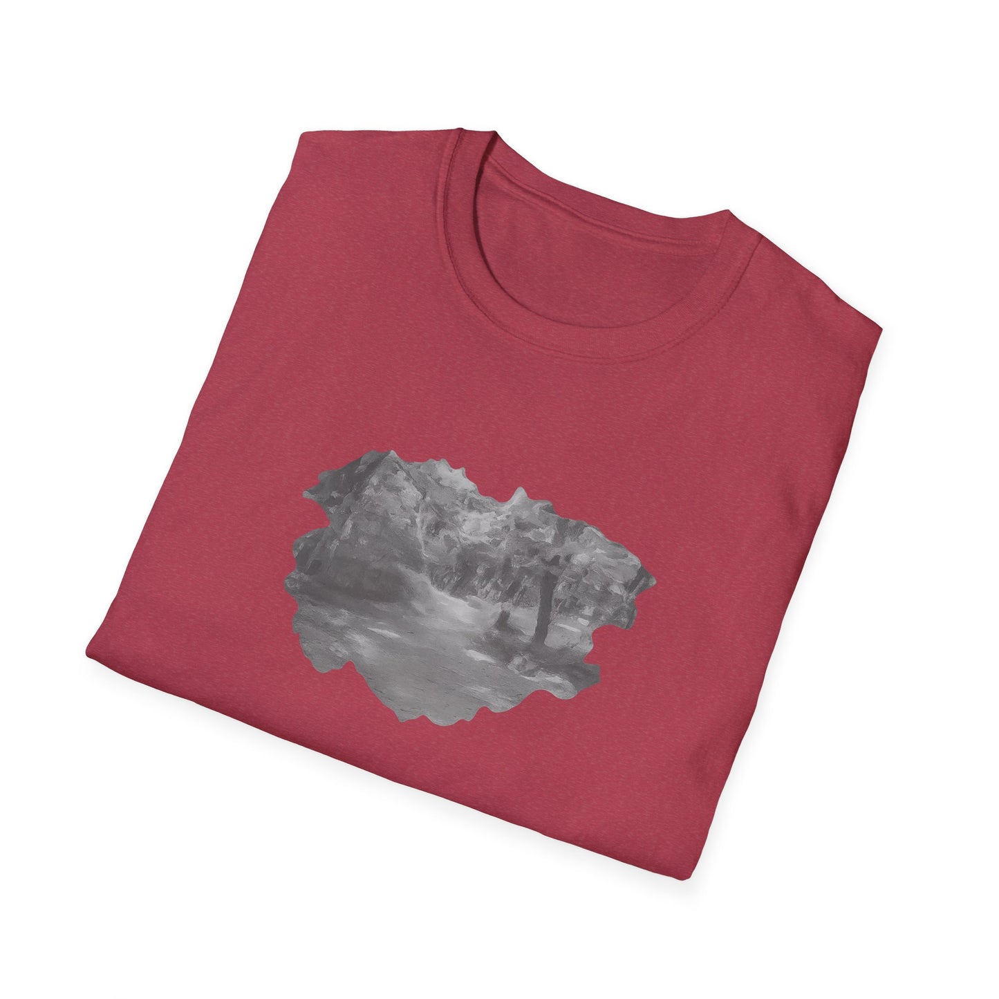 Serene Nature Landscape T-Shirt - Comfortable Unisex Tee, Outdoor Adventures, Nature Lover Gift, Casual Wear, Stylish Spring Top