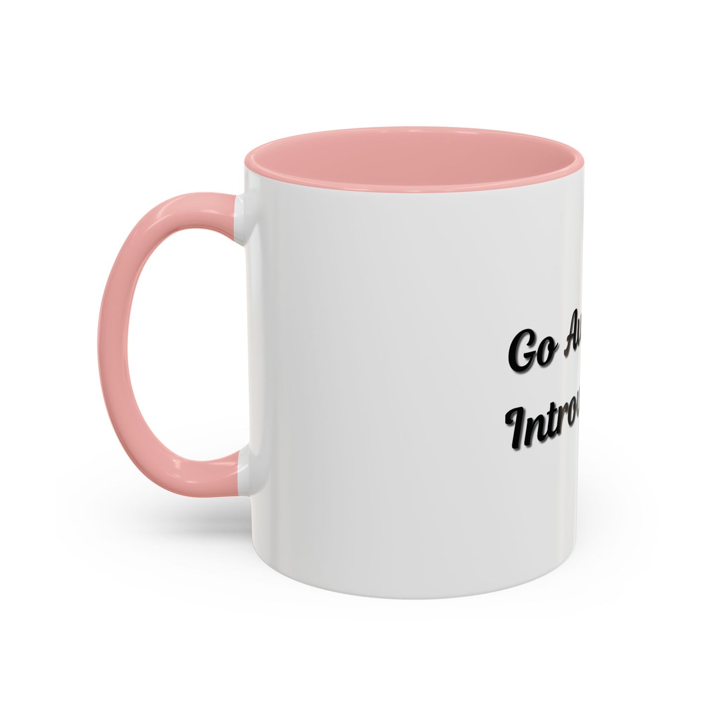 Introvert Coffee Mug - Go Away, I'm Introverting - Black Accent for Relaxing Moments