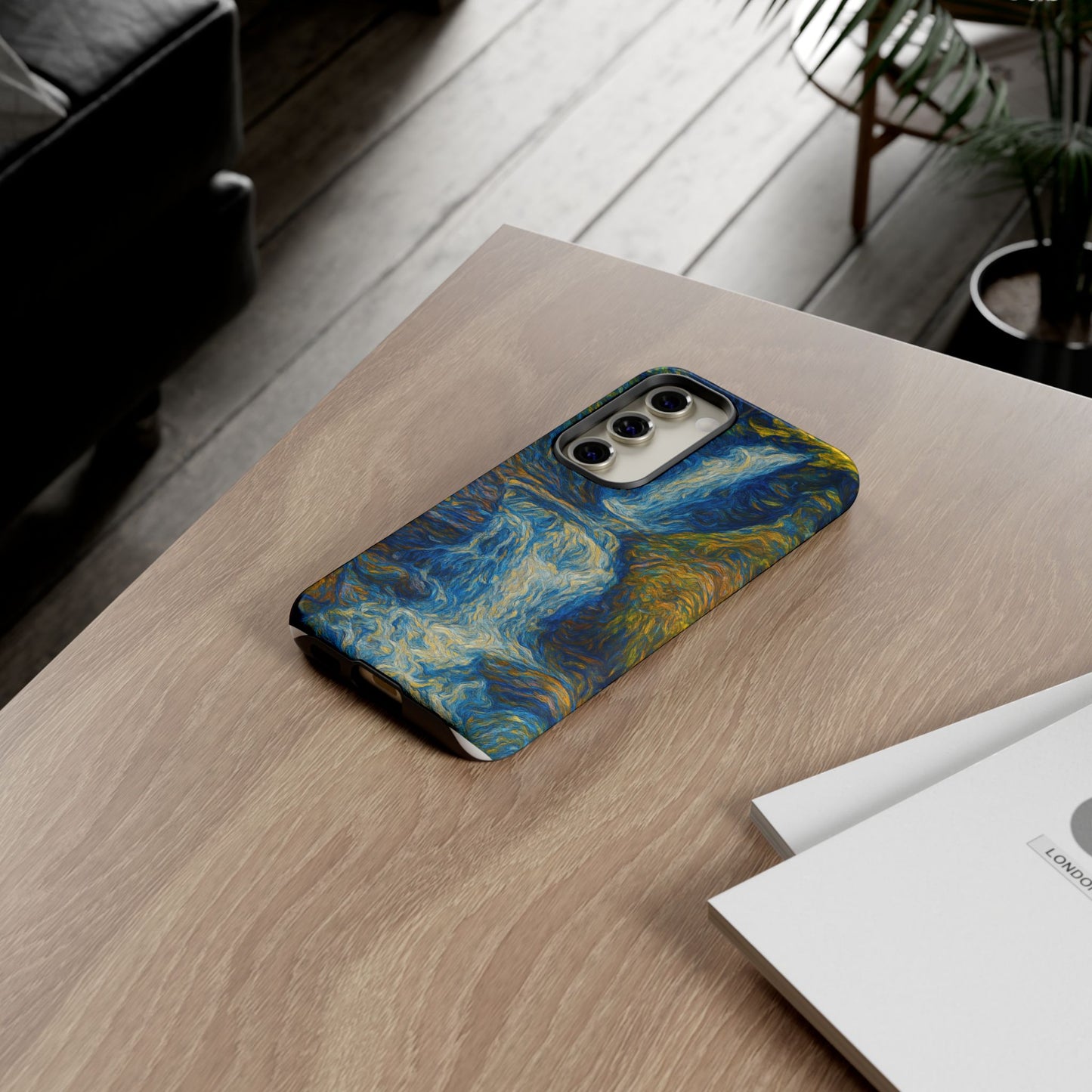 Artistic Phone Case - Waterfall Design, Unique Gift, Phone Accessory, Nature Lover, Original Artwork