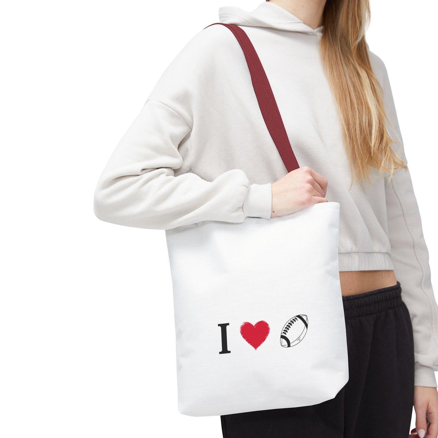 Football Lover's Tote Bag - Perfect for Game Day, Sports Events, Gifts for Fans, Eco-Friendly Carryall, Personal Use, Travel Bag