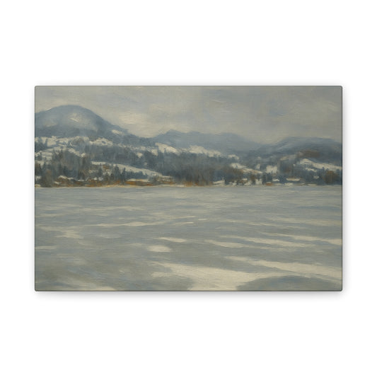 Serene Winter Landscape Canvas