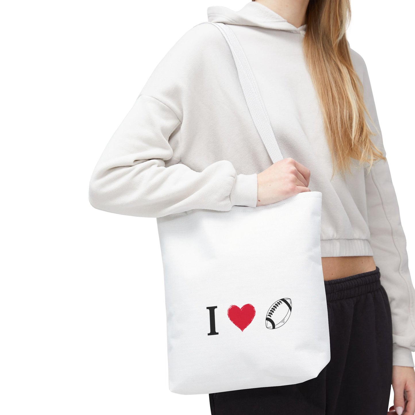 Football Lover's Tote Bag - Perfect for Game Day, Sports Events, Gifts for Fans, Eco-Friendly Carryall, Personal Use, Travel Bag