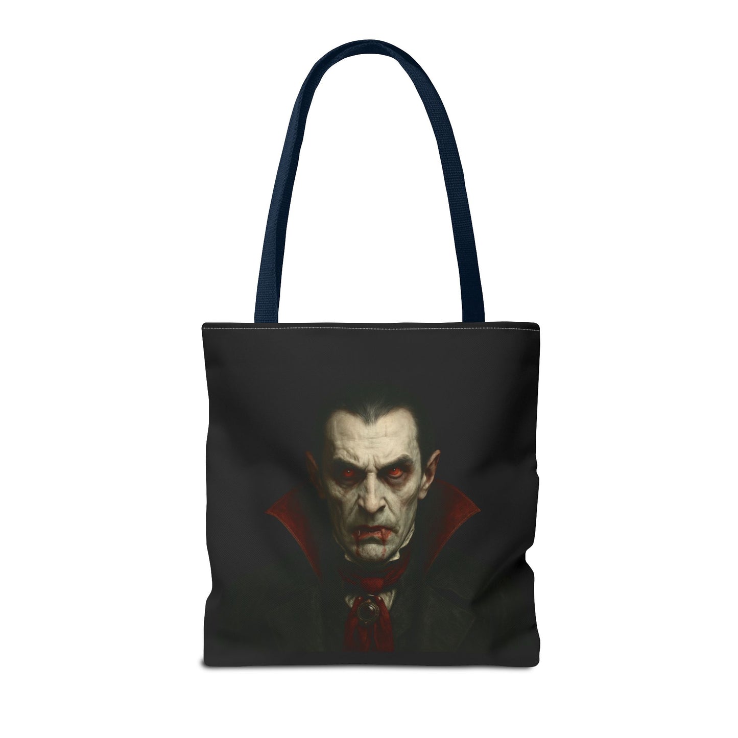 Vampire Haunted Tote Bag, Spooky Shopping Bag, Halloween Accessory, Gothic Style Handbag, Perfect for Halloween Parties, Unisex Tote