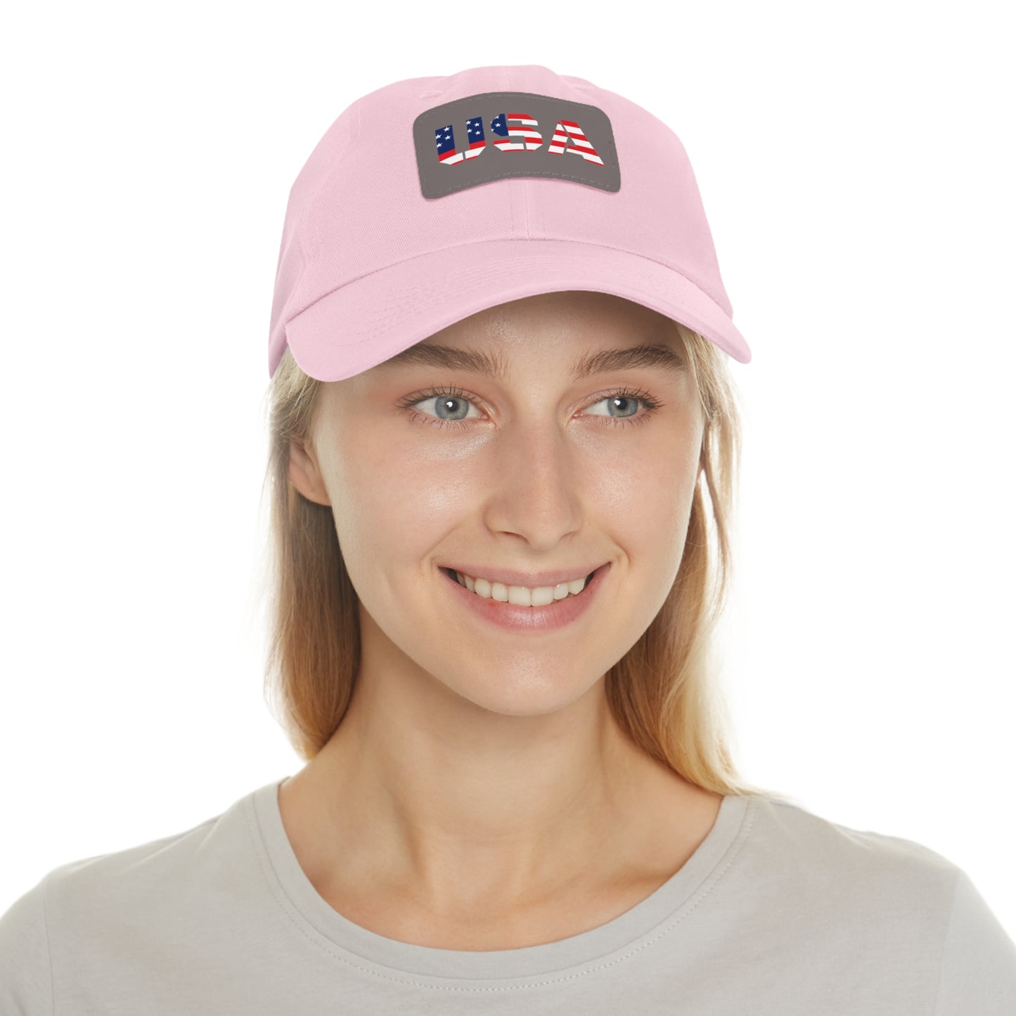 Dad Hat with USA Leather Patch