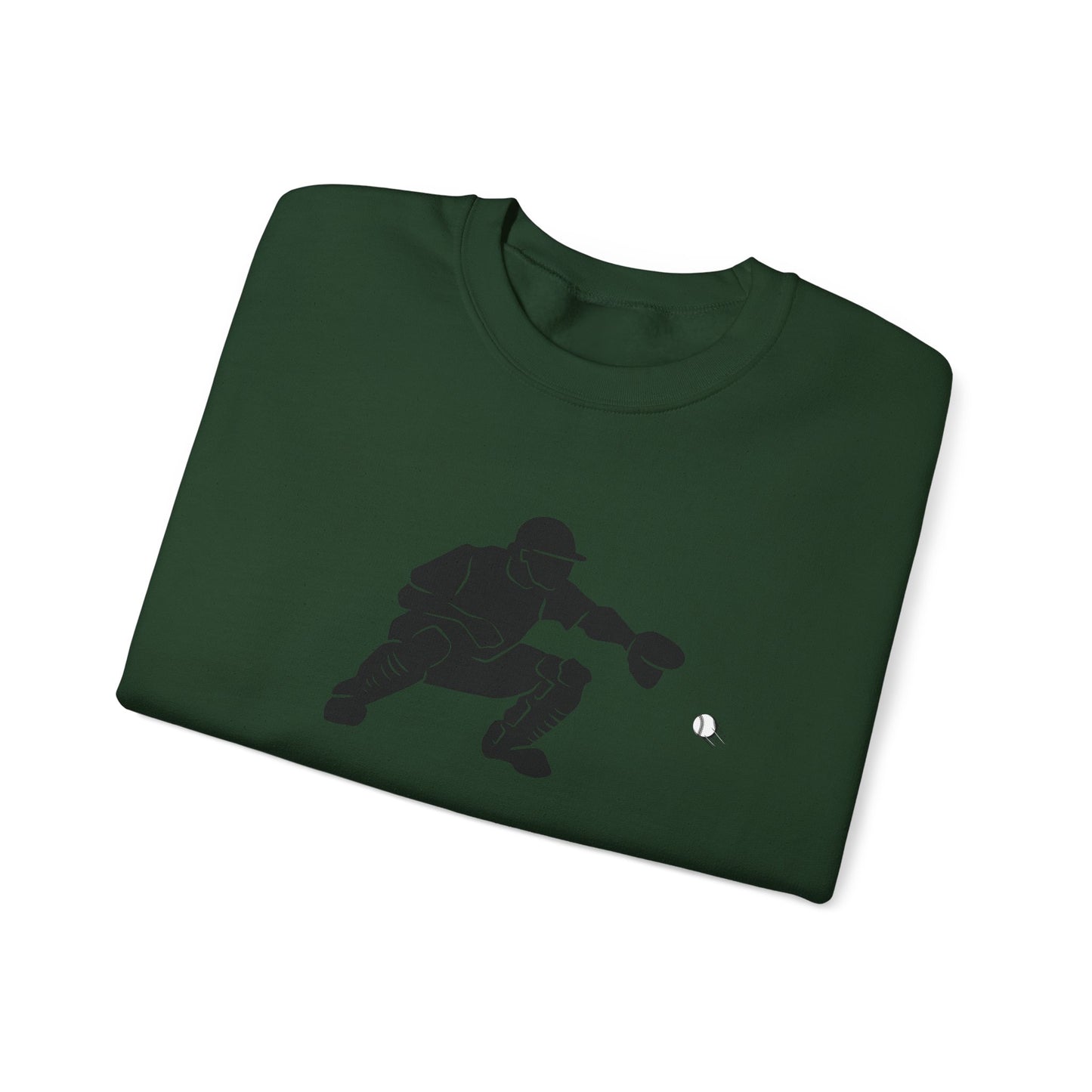 Baseball Catcher Crewneck Sweatshirt | Unisex Sports Apparel | Perfect for Game Days, Gifts, and Casual Wear | Baseball Lover's Gift
