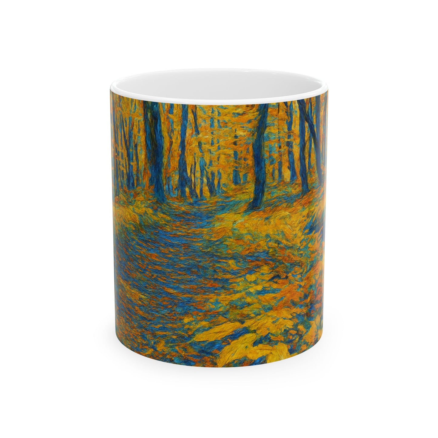 Ceramic Mug - Autumn Forest, Cozy Drinks, Hot Beverages, Nature Lovers Gift, Fall Decor