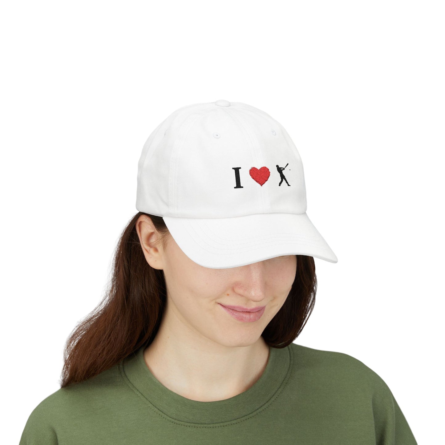 I Love Baseball Dad Cap, Sporty Hat for Dads, Baseball Lover Gift, Father's Day Gift, Casual Everyday Wear