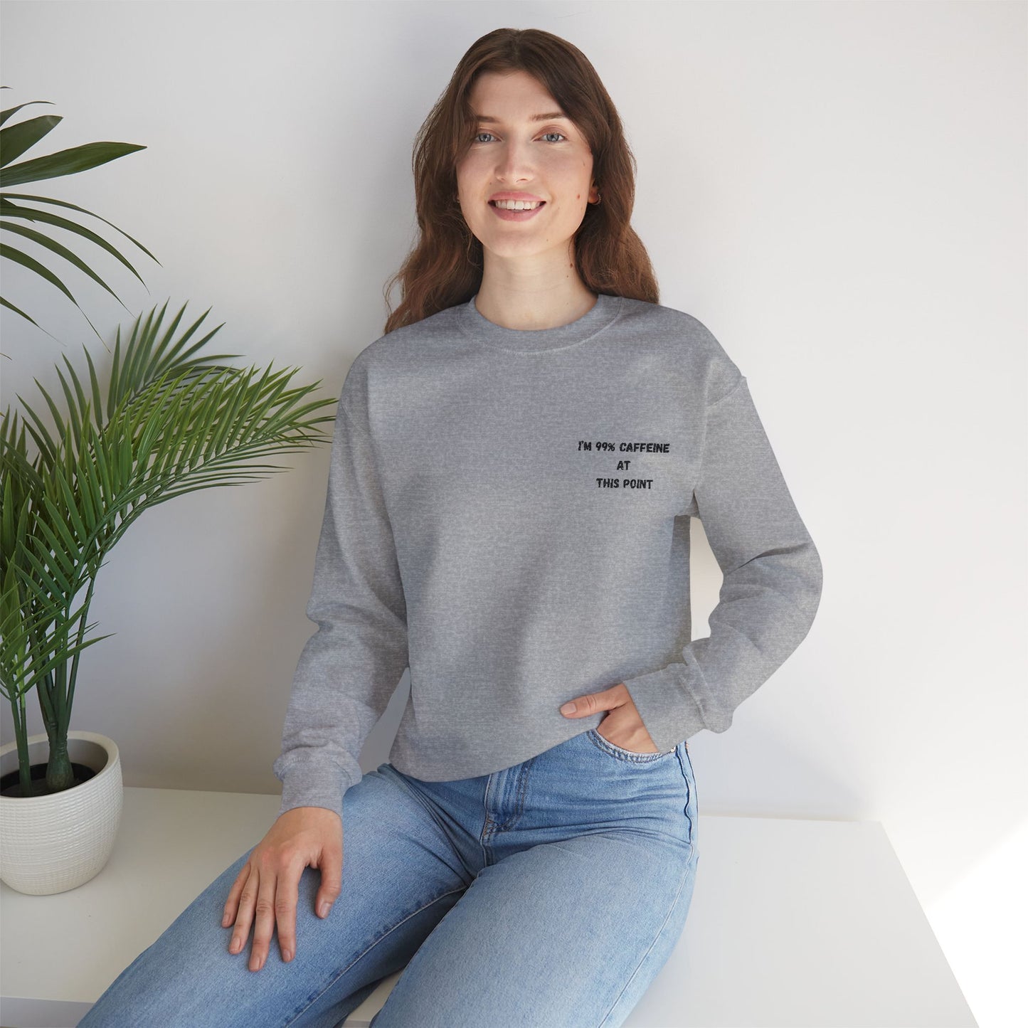 Caffeine Lover's Crewneck Sweatshirt | Unisex Heavy Blend