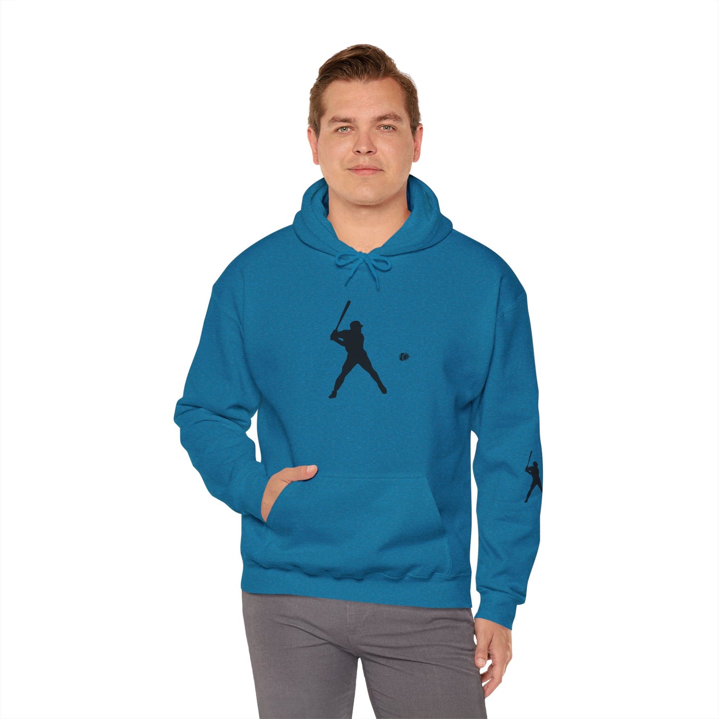 Baseball Themed Unisex Hoodie, Streetwear, Sports Fan Sweatshirt, Gift for Athletes, Casual Wear, Fall Fashion