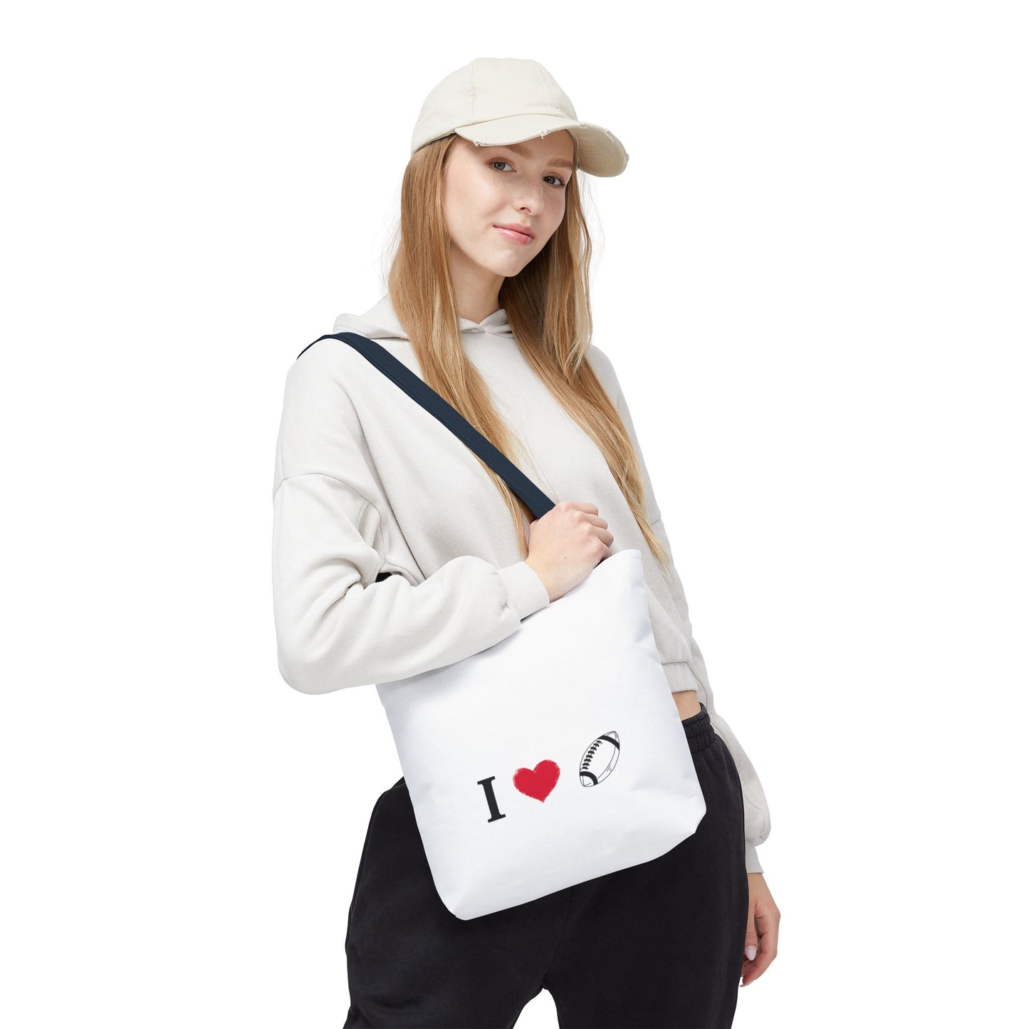 Football Lover's Tote Bag - Perfect for Game Day, Sports Events, Gifts for Fans, Eco-Friendly Carryall, Personal Use, Travel Bag