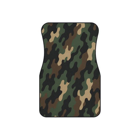 Camouflage Car Mats - Set of 4 | Durable Vehicle Carpets, Stylish Auto Accessories, Perfect for Outdoor Lovers, Unique Gifts