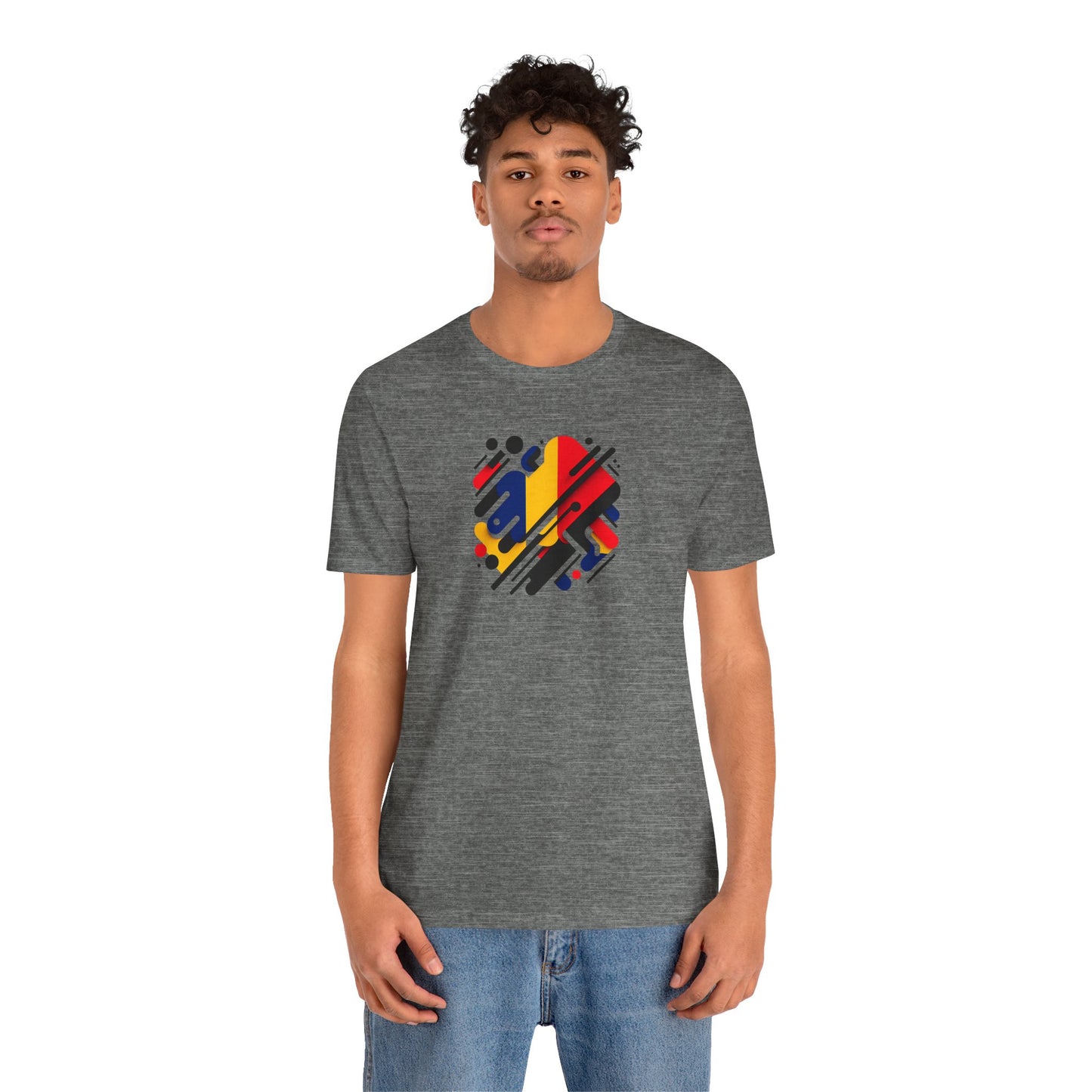 Artistic Heart Unisex Jersey Tee - Vibrant Graphic Tee, Casual Wear, Gift for Art Lovers, Birthday Surprise, Everyday Comfort