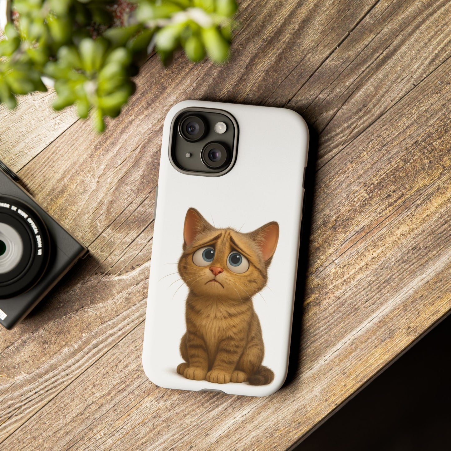 Cute Cat Phone Case, Funny Kitty Case, Animal Lover Gift, Cat Lover Accessory, Unique Cat Design Case, Pet Mom Gift