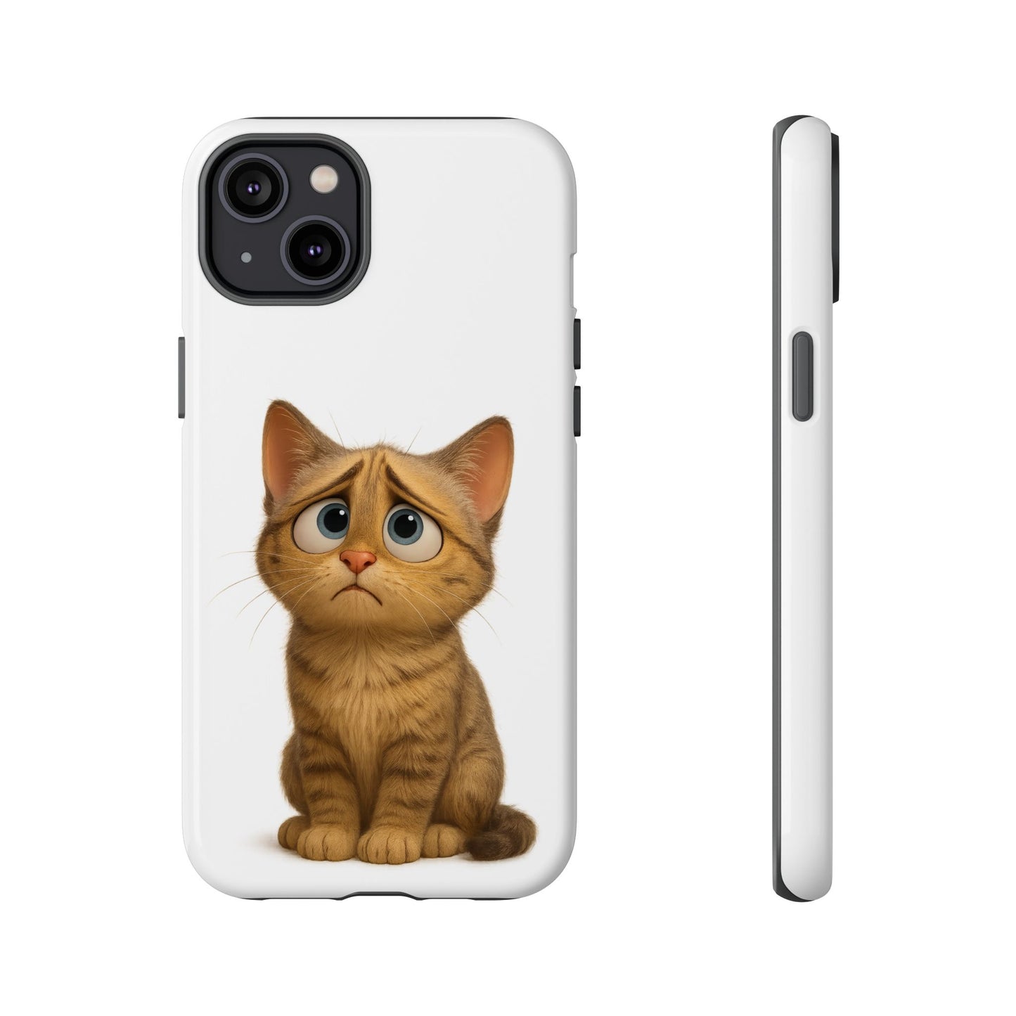 Cute Cat Phone Case, Funny Kitty Case, Animal Lover Gift, Cat Lover Accessory, Unique Cat Design Case, Pet Mom Gift