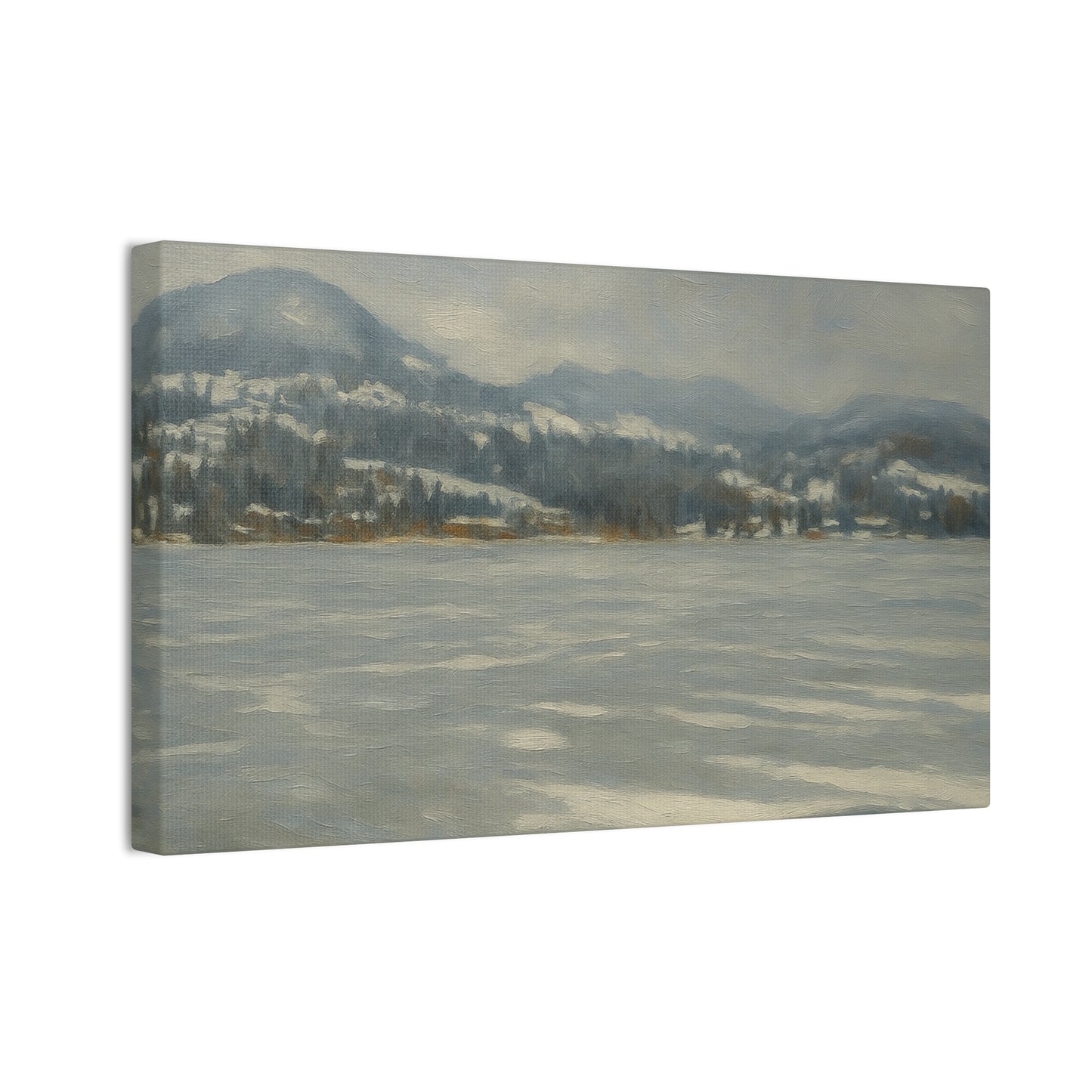 Serene Winter Landscape Canvas