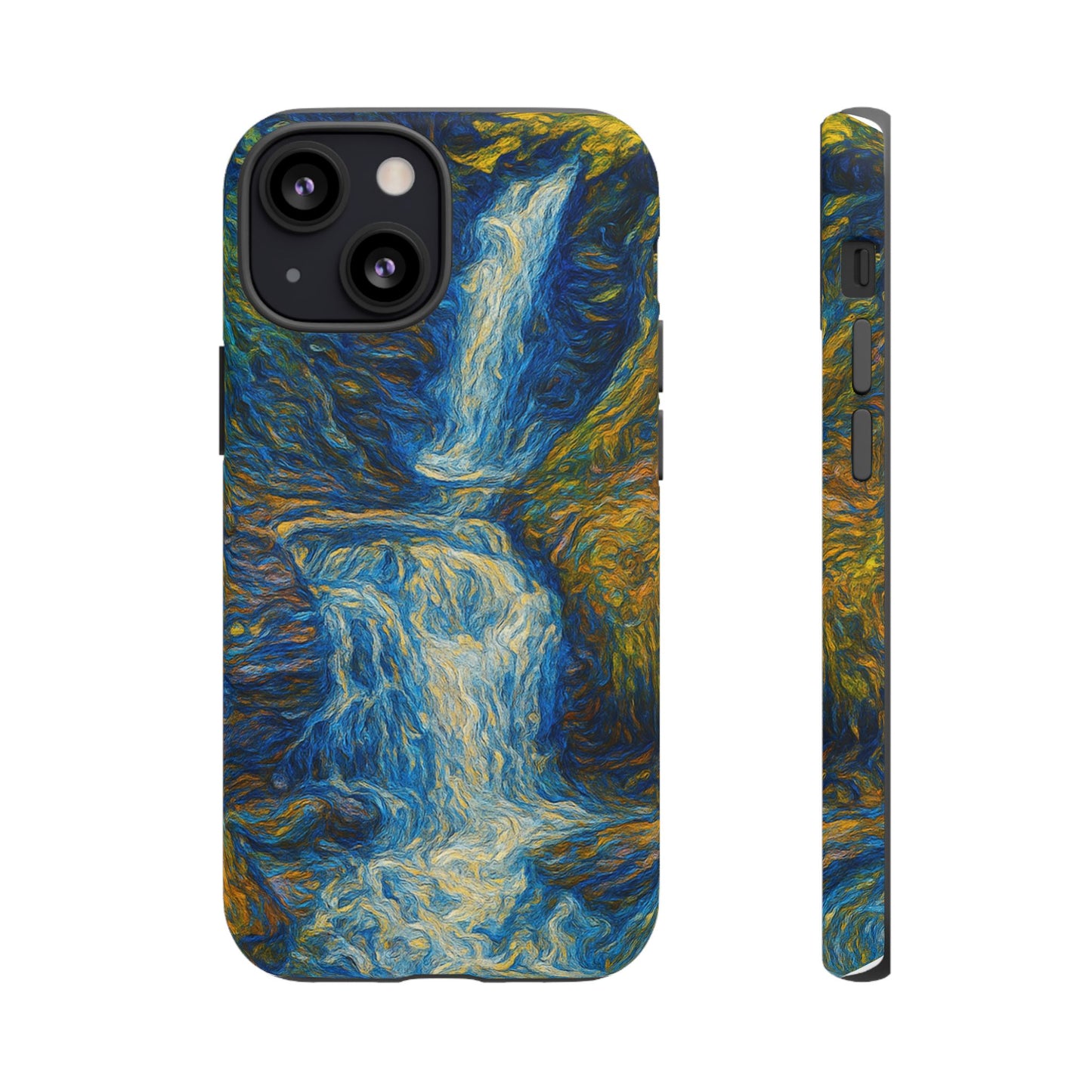 Artistic Phone Case - Waterfall Design, Unique Gift, Phone Accessory, Nature Lover, Original Artwork