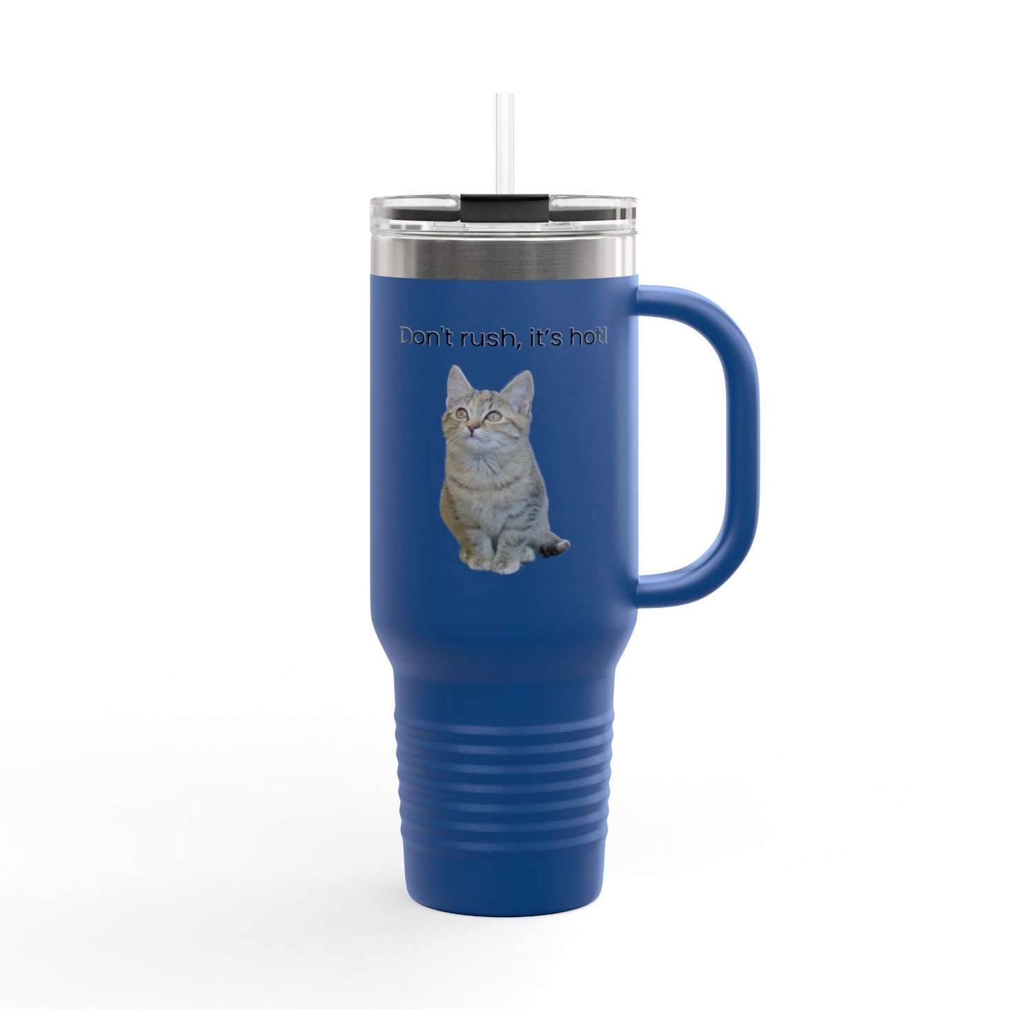 Funny Cat Insulated Travel Mug - 40oz - Perfect for Hot Drinks