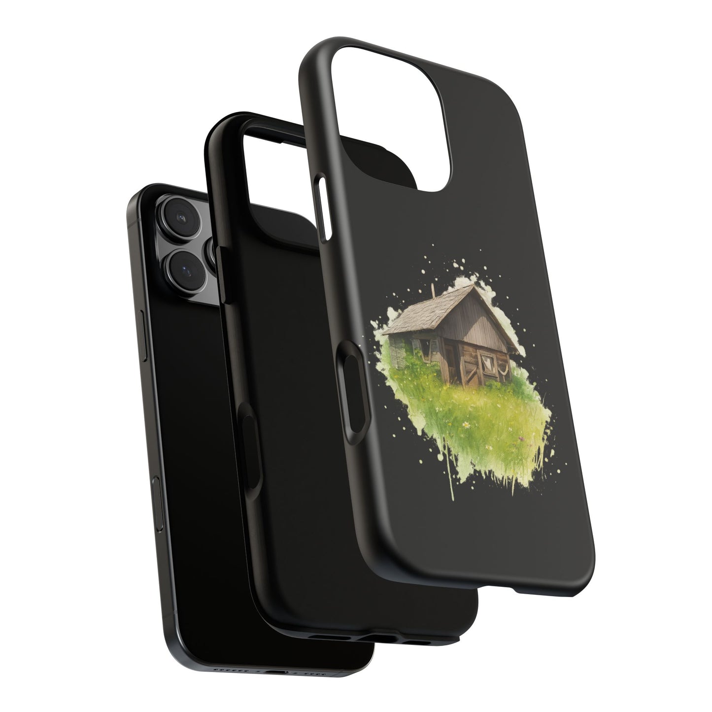 Rustic Farmhouse Phone Case, Cute Cottage Design, Tough Cases for Nature Lovers, Eco-Friendly Gift, Customizable Tech Accessories