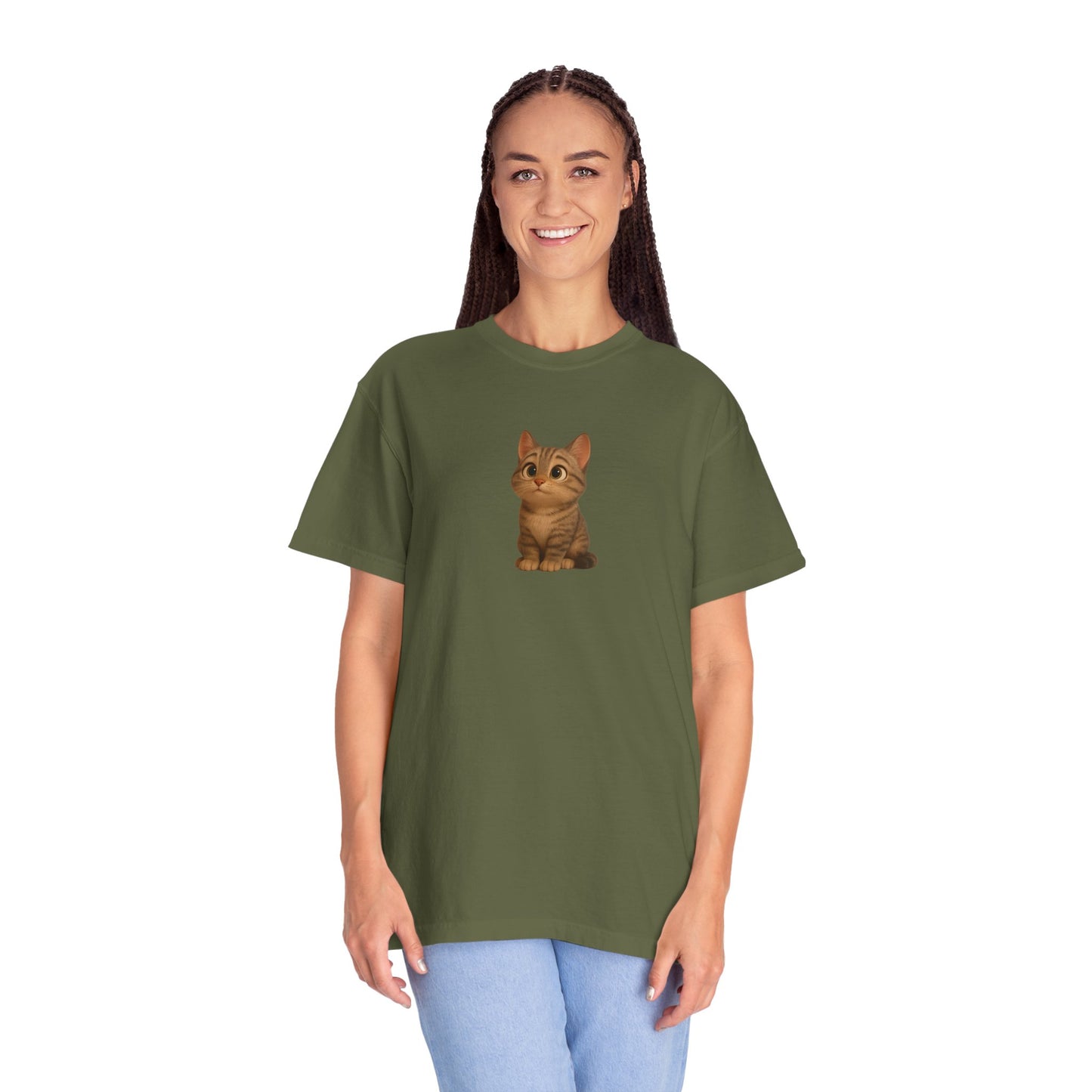 Cute Cat Graphic T-Shirt, Casual Wear, Cat Lover Gift, Everyday Tee, Animal Lover Apparel, Perfect for Birthdays & Holidays