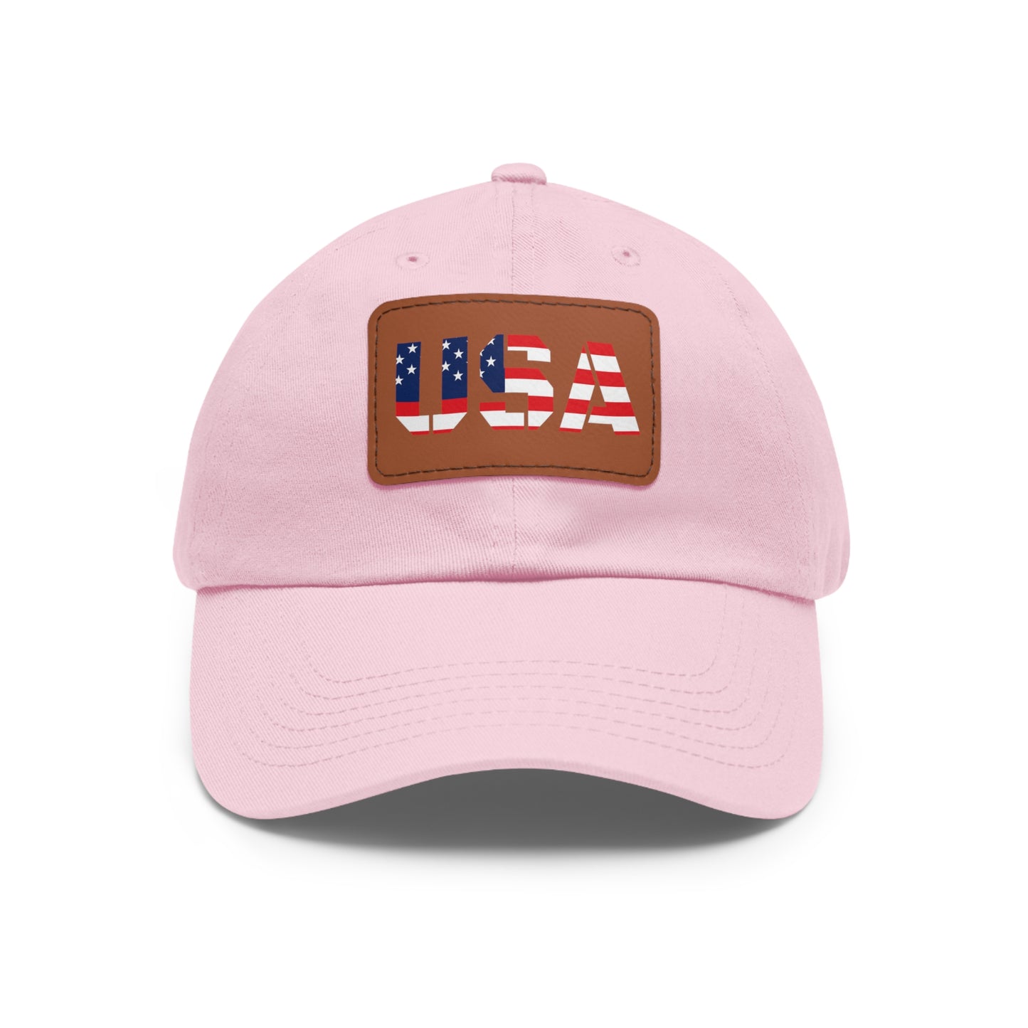Dad Hat with USA Leather Patch