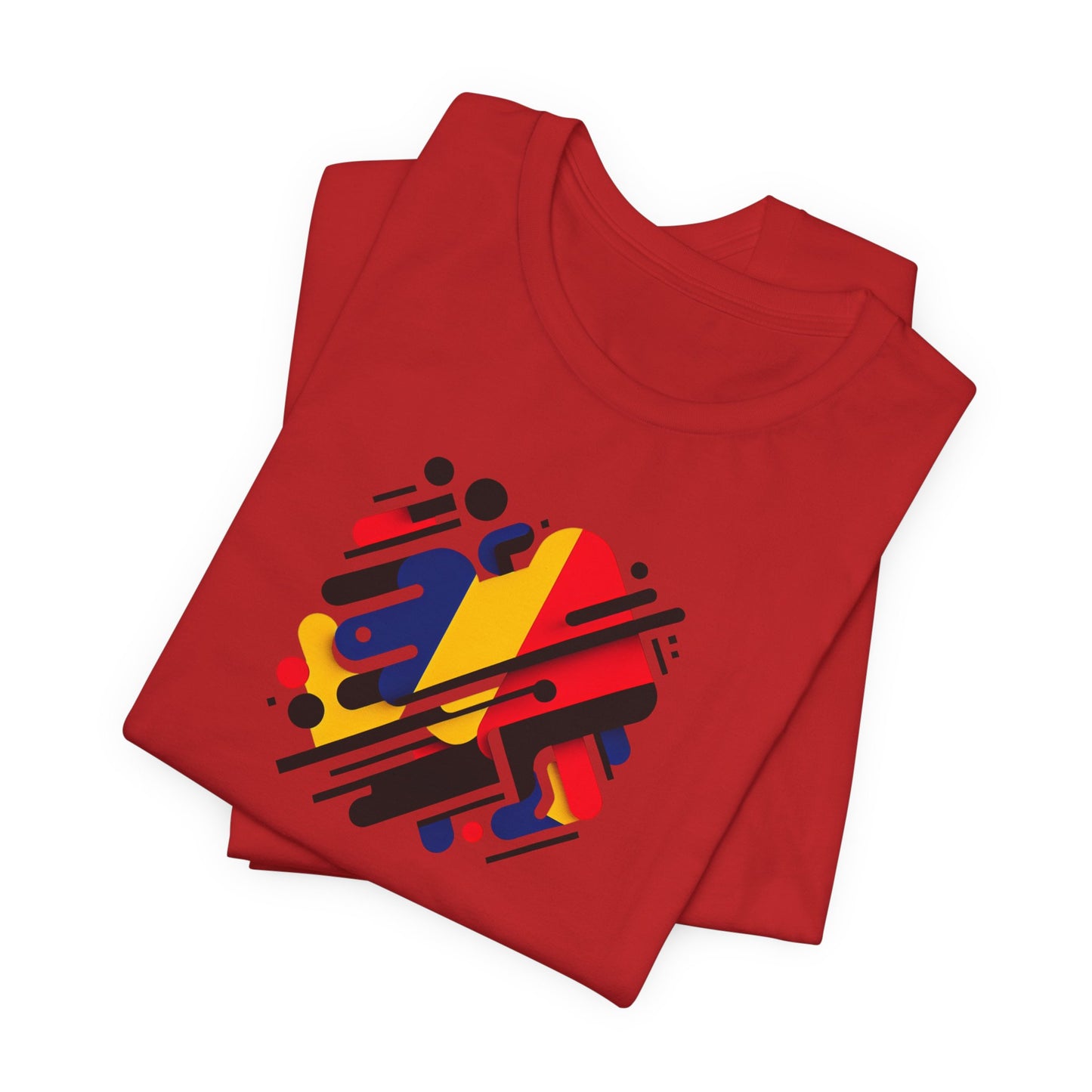 Artistic Heart Unisex Jersey Tee - Vibrant Graphic Tee, Casual Wear, Gift for Art Lovers, Birthday Surprise, Everyday Comfort