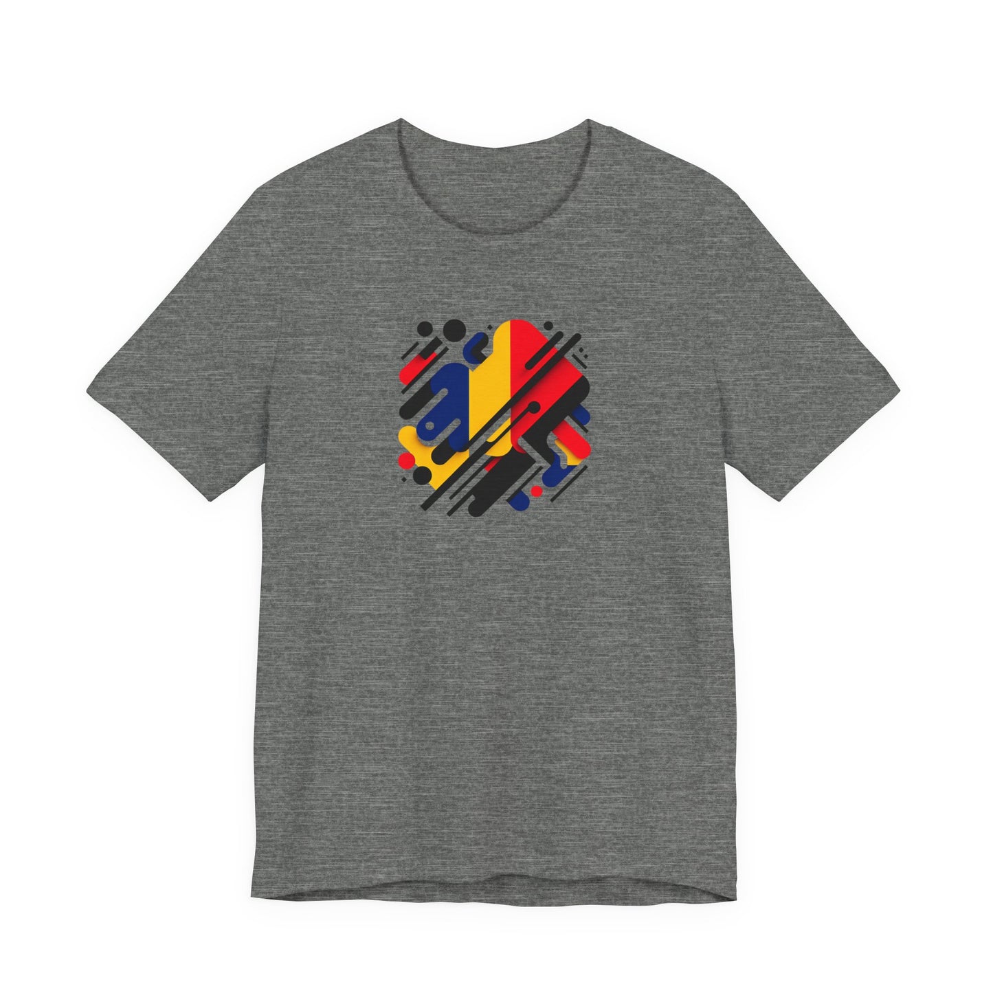 Artistic Heart Unisex Jersey Tee - Vibrant Graphic Tee, Casual Wear, Gift for Art Lovers, Birthday Surprise, Everyday Comfort